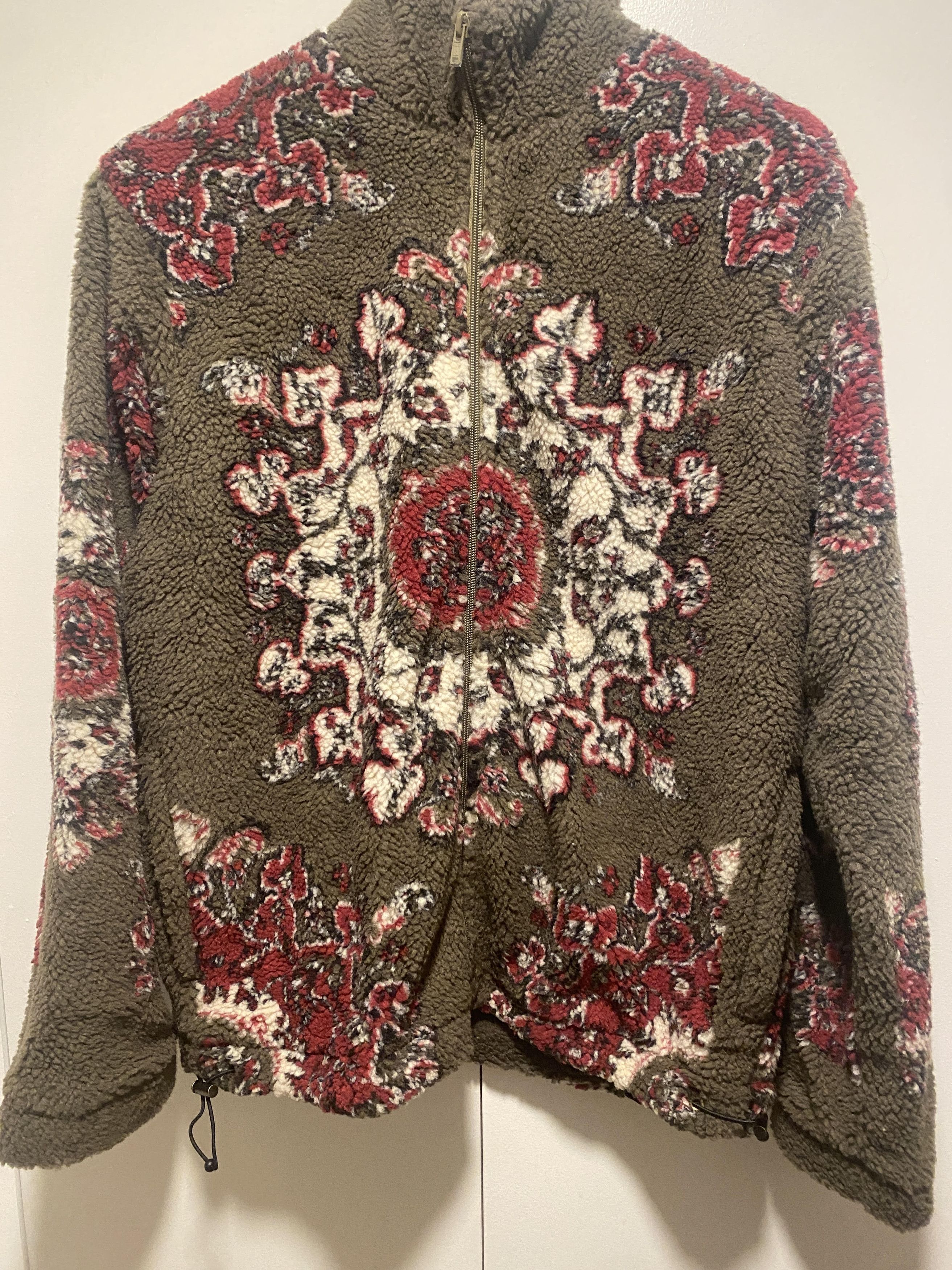 Aime Leon Dore Rug Motif Fleece Zip-Up Jacket