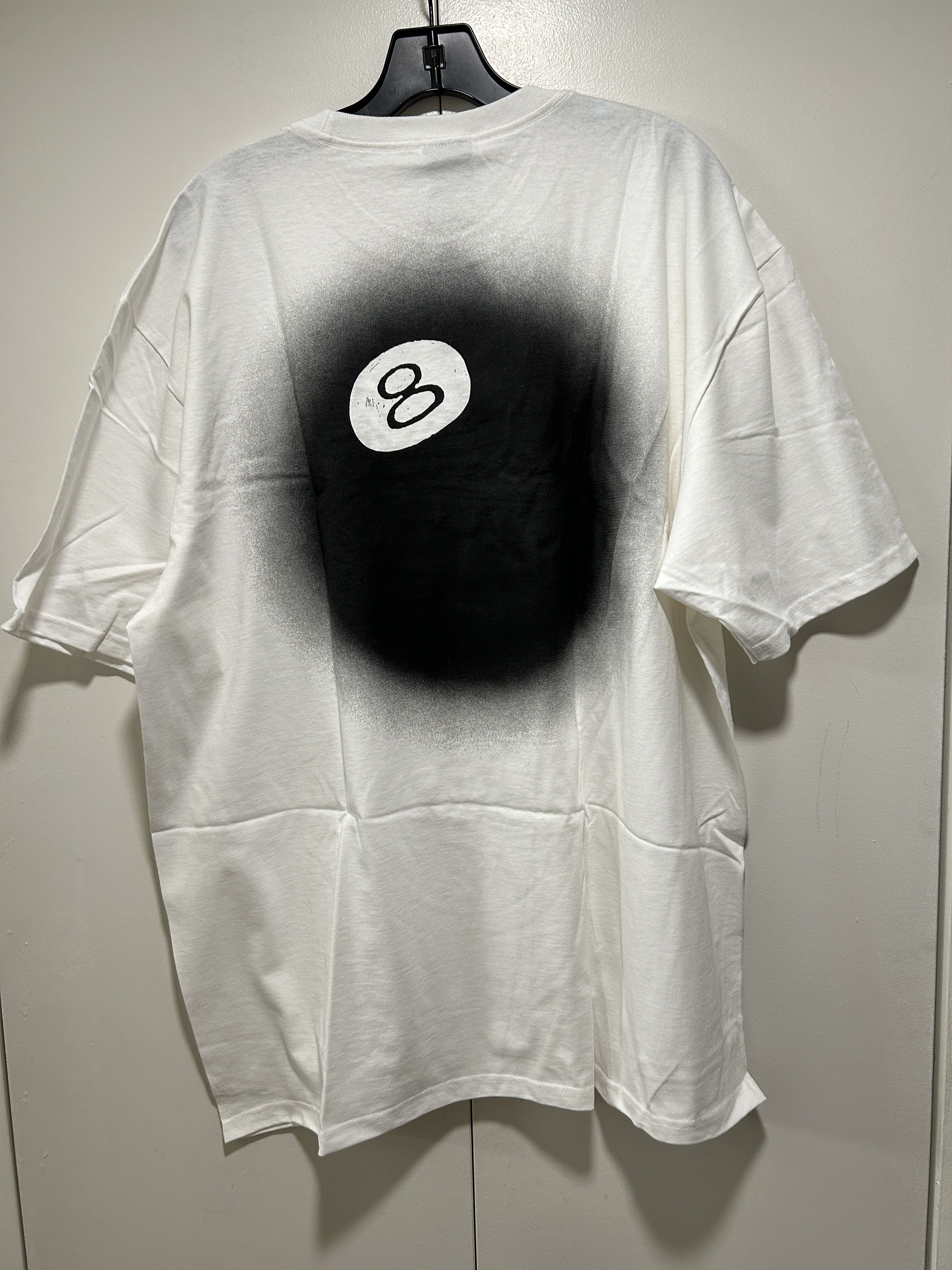 image of Stussy 8 Ball Fade Tee 2022 in White, Men's (Size 2XL)