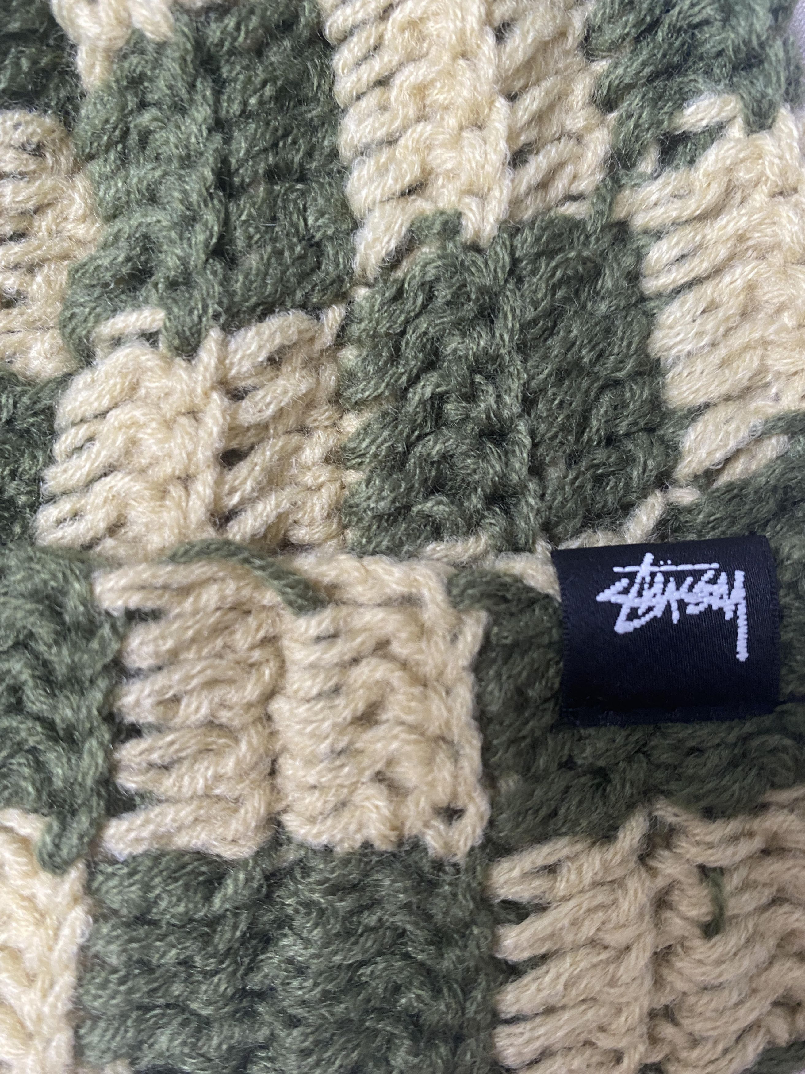 Stussy stussy crochet checker beanie - green Size ONE SIZE - 3 Thumbnail