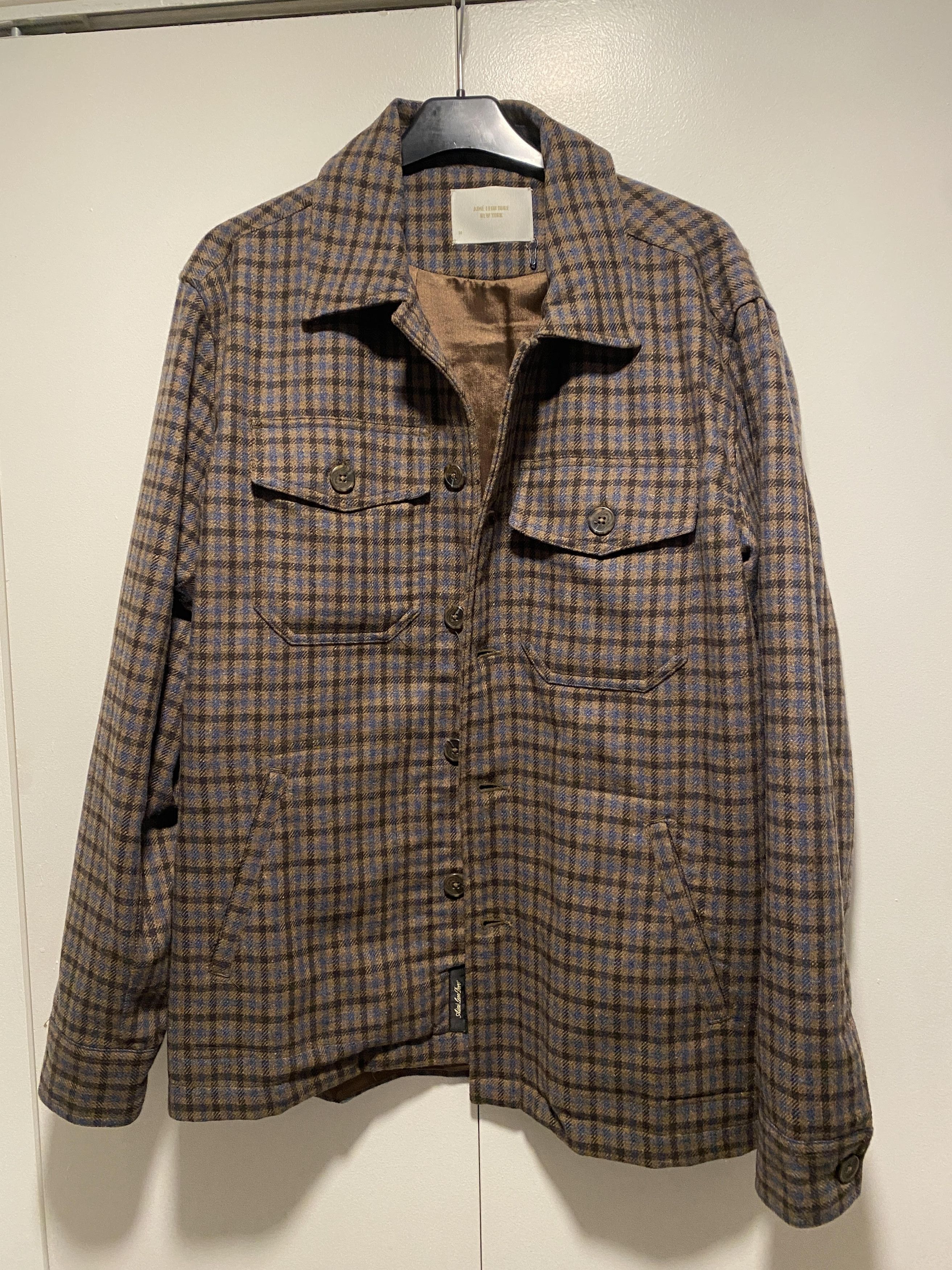 gingham flannel jacket