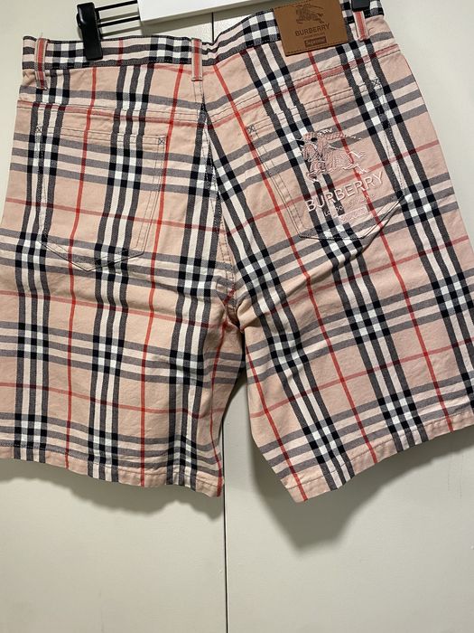 Supreme Burberry x Supreme S/S 22 Shorts Jeans - Pink Size 32