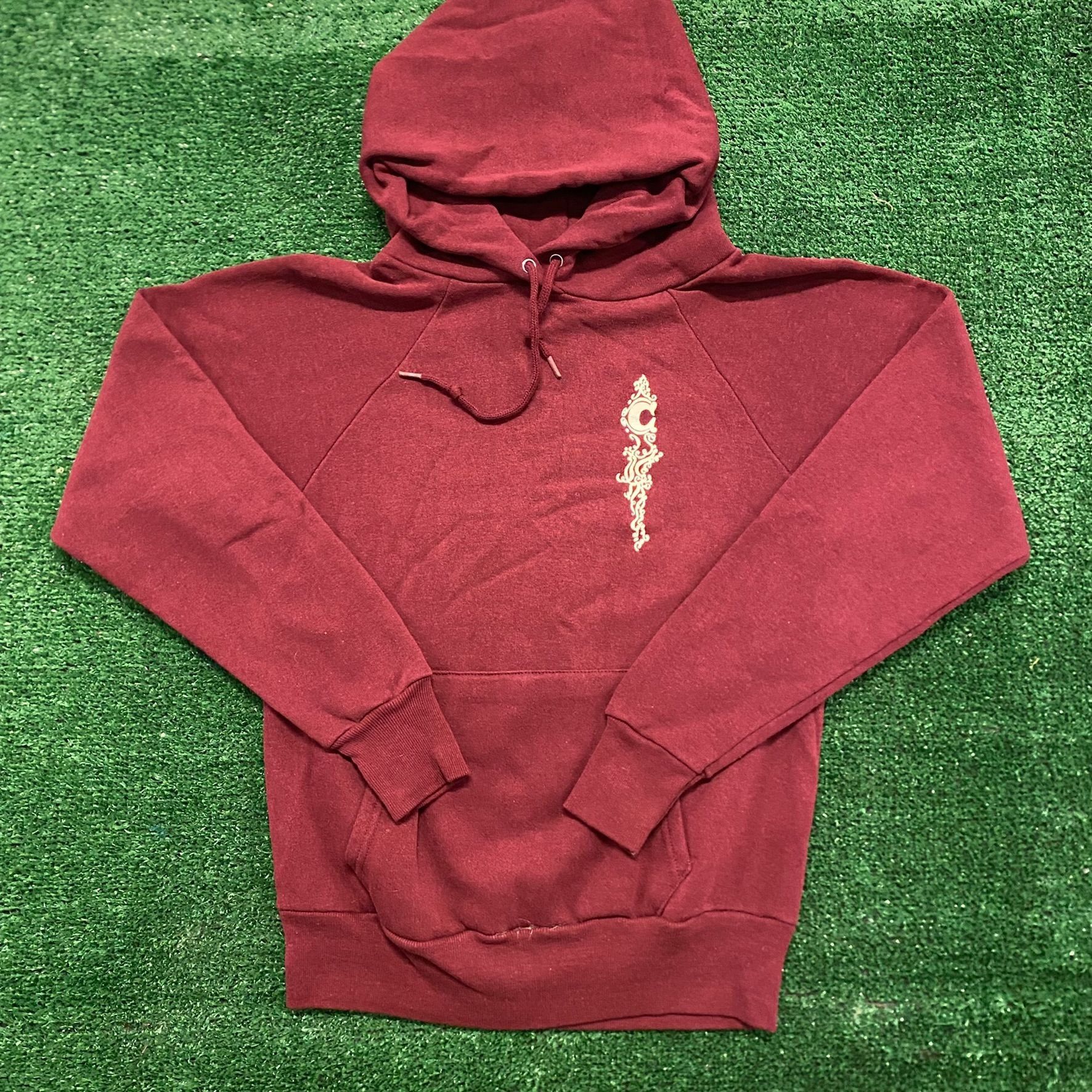Burgundy Inn Cottage Vintage 1980s 80s Hoodie Sweatshirt