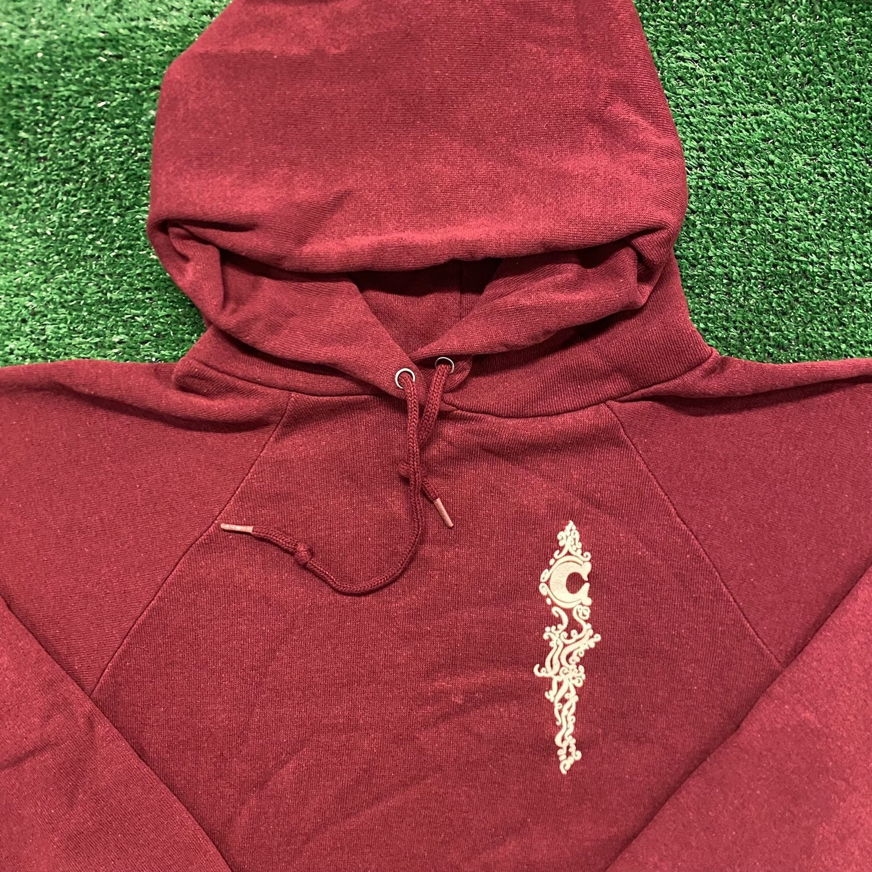 Burgundy Inn Cottage Vintage 1980s 80s Hoodie Sweatshirt