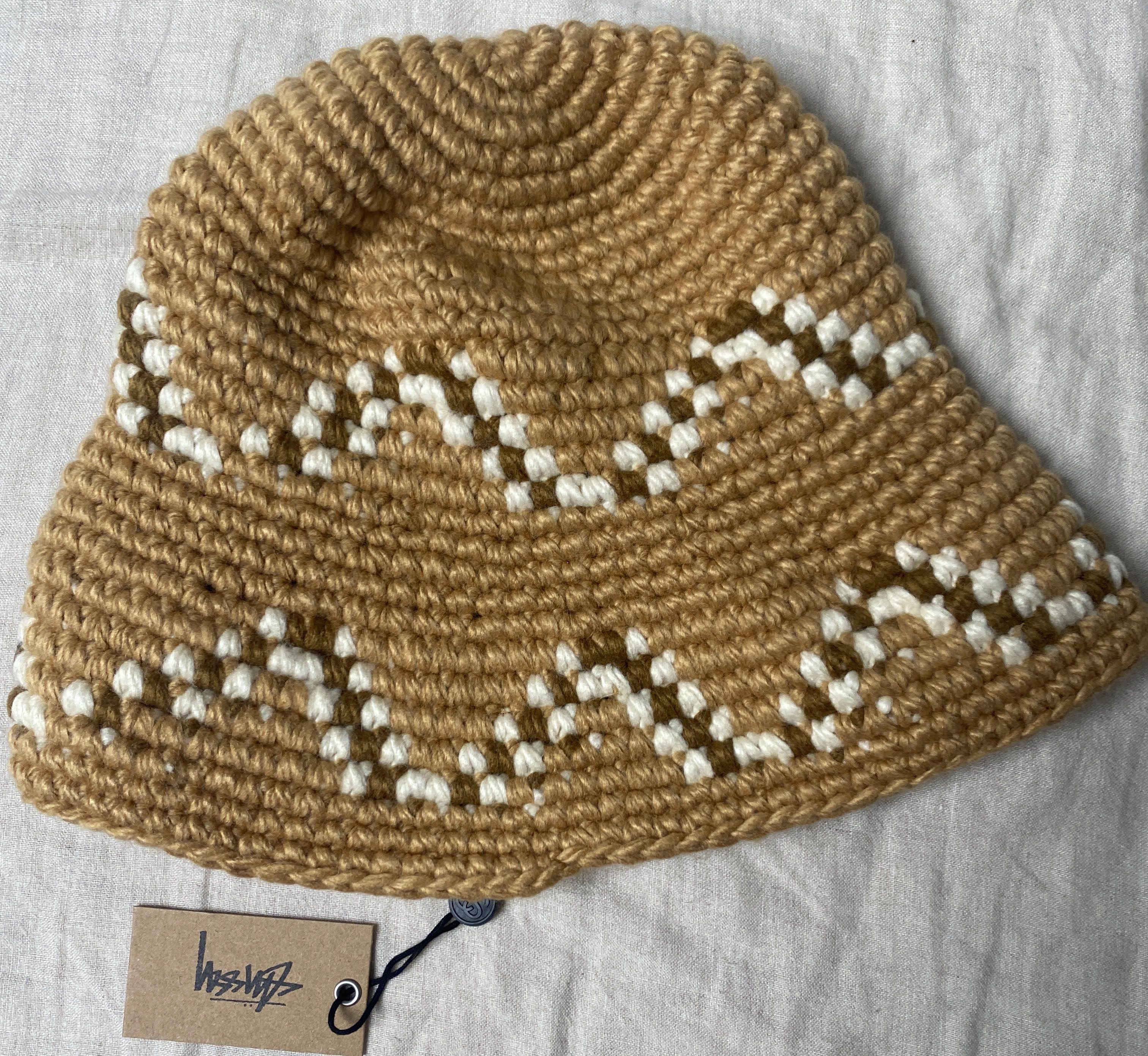 image of Stussy Giza Knit Bucket Hat Brown, Men's