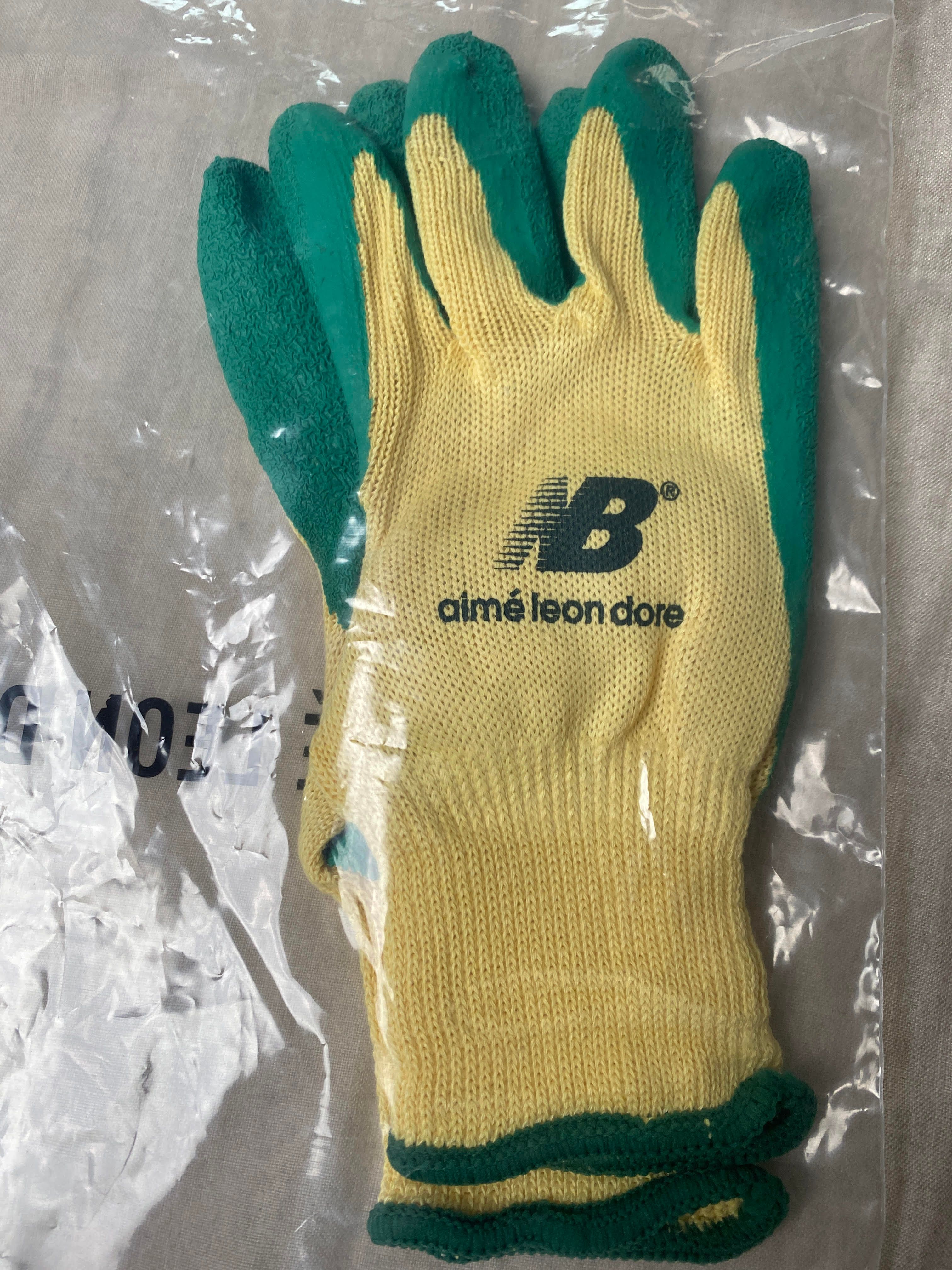 Pre-owned Aime Leon Dore X New Balance Aime Leon Dore Ald / New Balance Gardening Gloves In Green/yellow