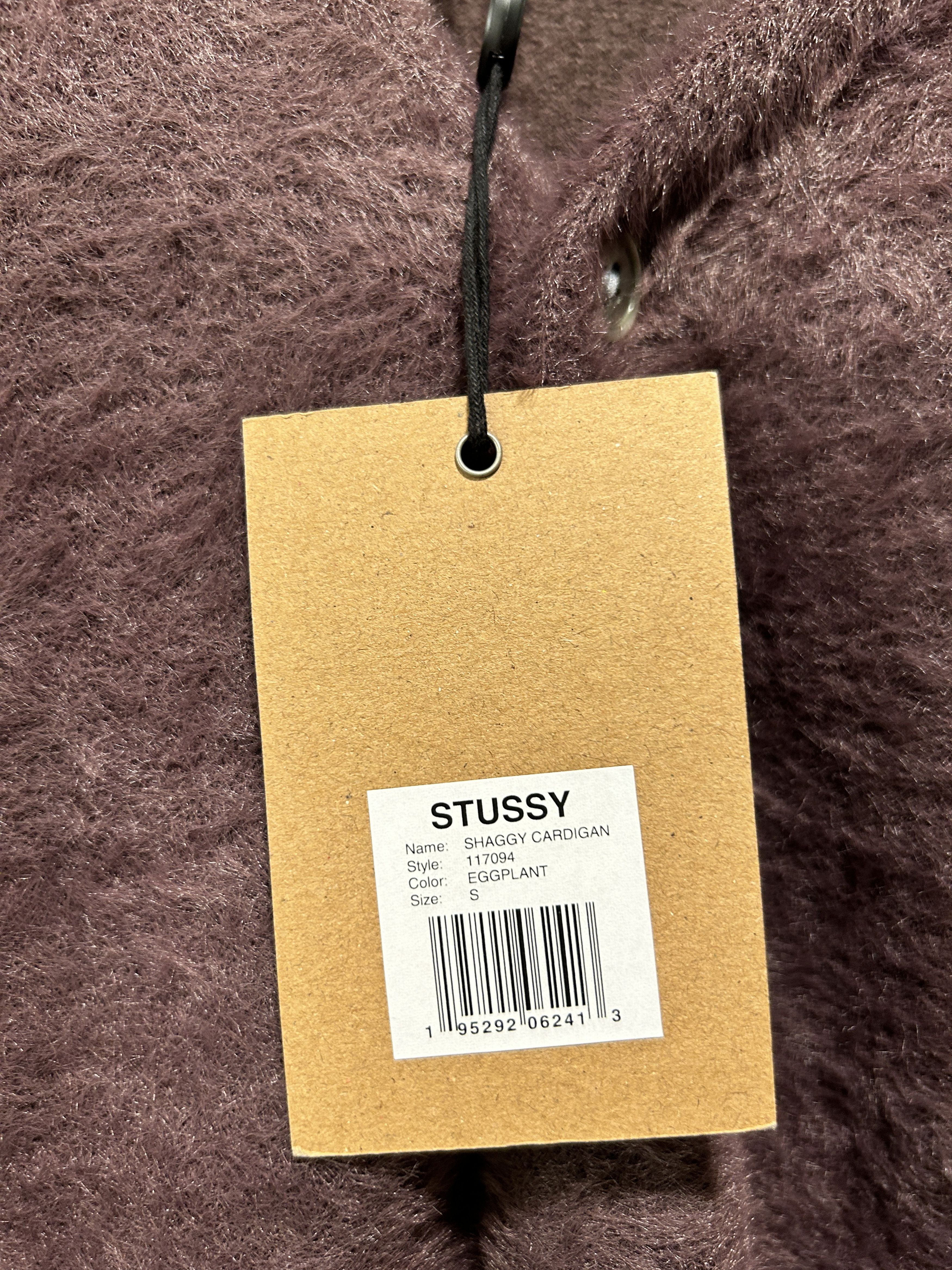 Stussy stussy shaggy cardigan burgundy Size US S / EU 44-46 / 1 - 3 Thumbnail