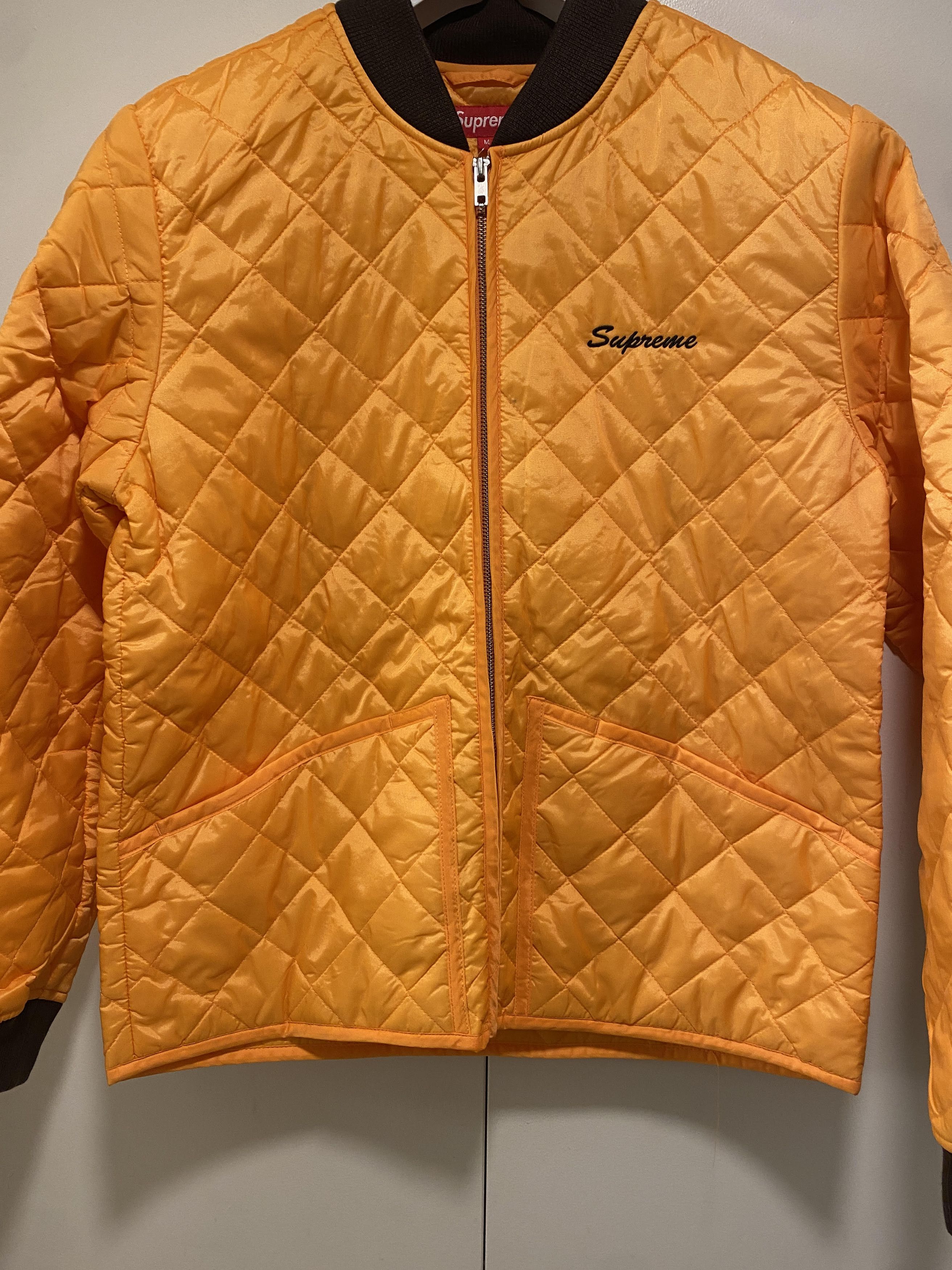 Supreme supreme zapata quilted work jacket- mango Size US M / EU 48-50 / 2 - 2 Thumbnail