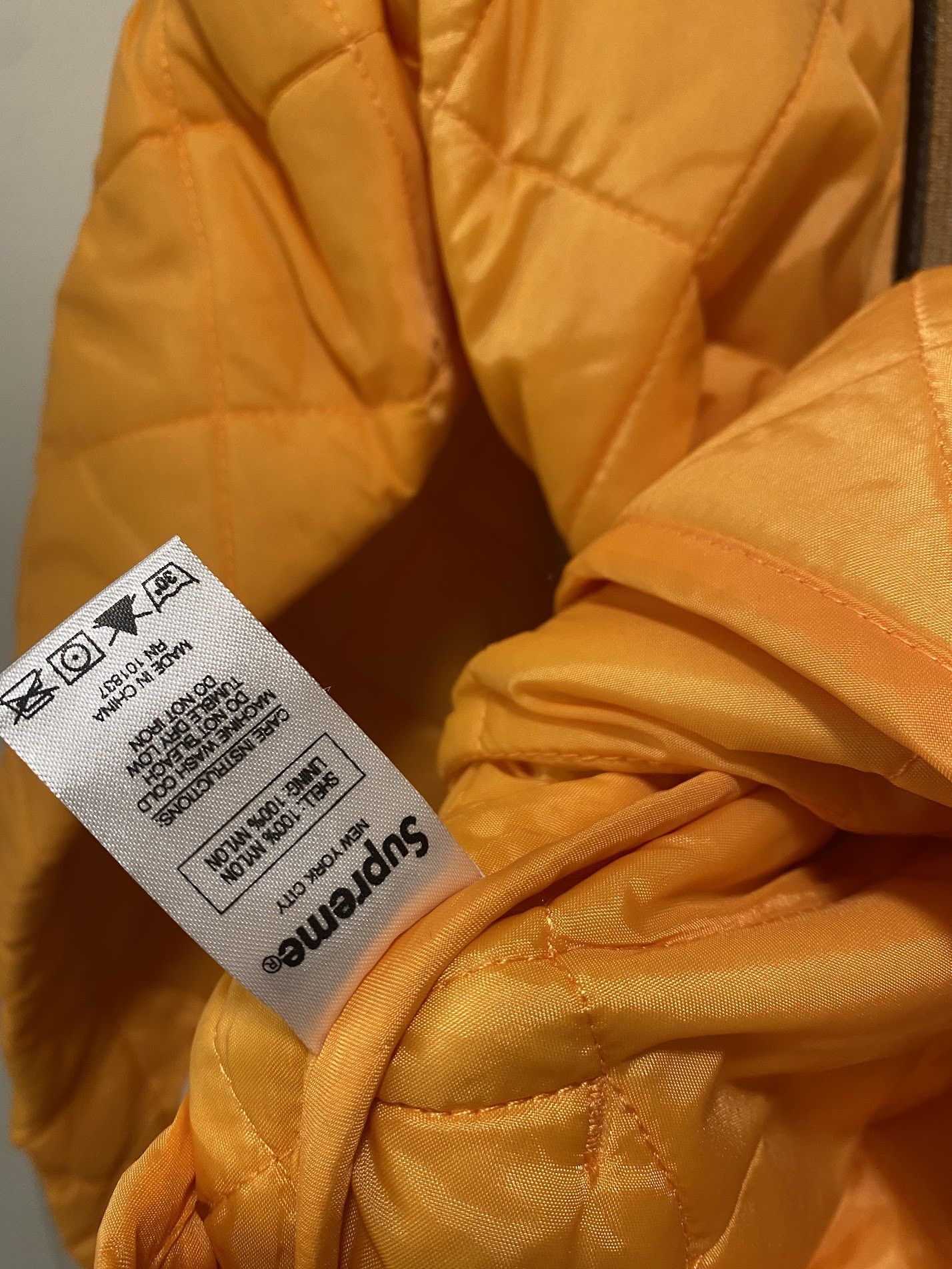 Supreme supreme zapata quilted work jacket- mango Size US M / EU 48-50 / 2 - 9 Thumbnail