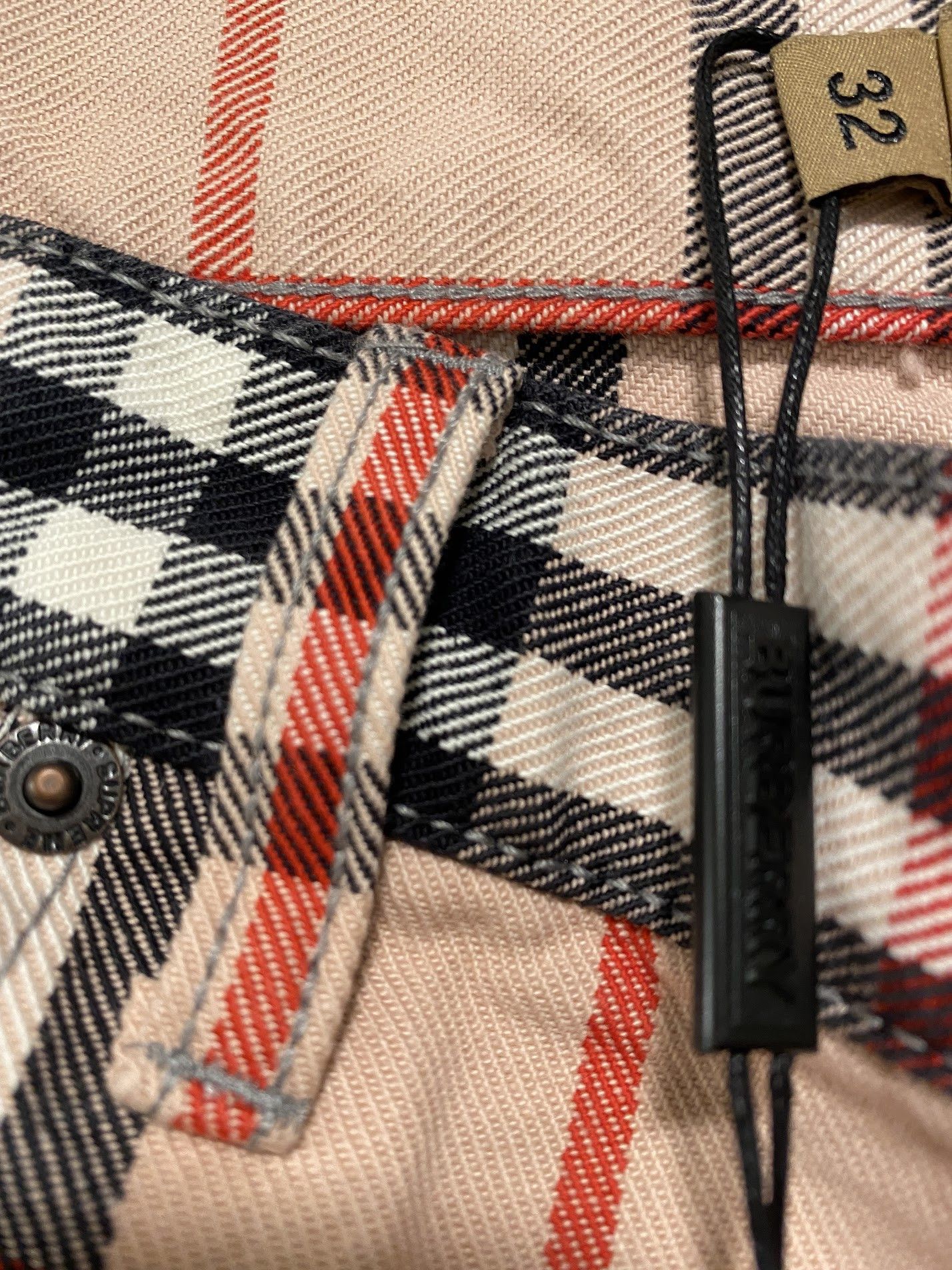 Burberry × Supreme Burberry x Supreme S/S 22 Jeans - Pink Size 32 Size US 32 / EU 48 - 6 Thumbnail