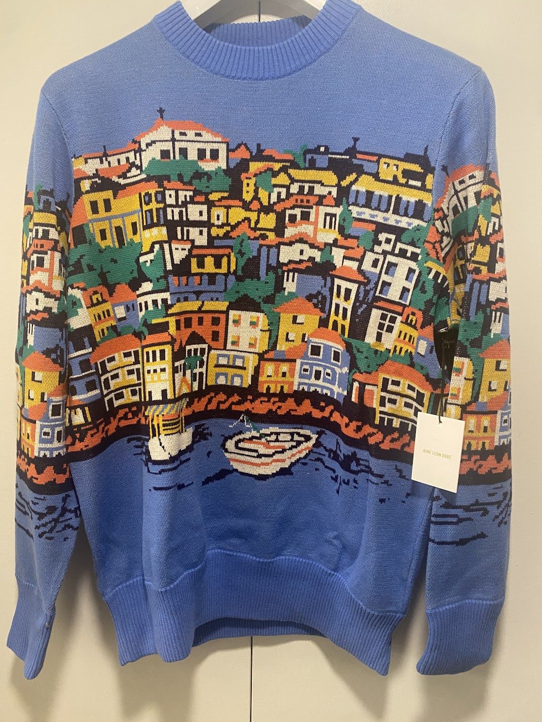 Aime Leon Dore Aime Leon Dore Seatown Molyvos Knit Sweater Blue Size US M / EU 48-50 / 2 - 1 Thumbnail