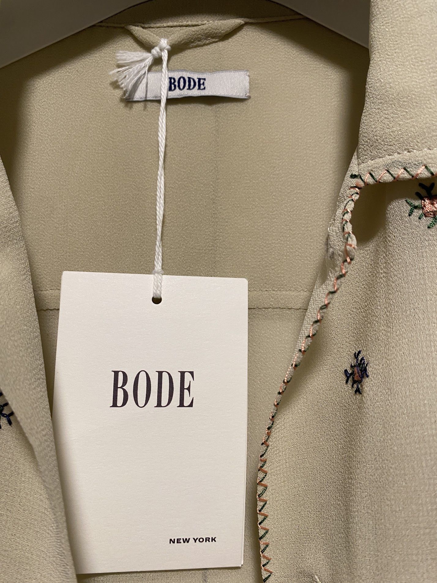 Bode Bode STAR CROSS STITCH SHIRT [M/L] Size US L / EU 52-54 / 3 - 2 Thumbnail