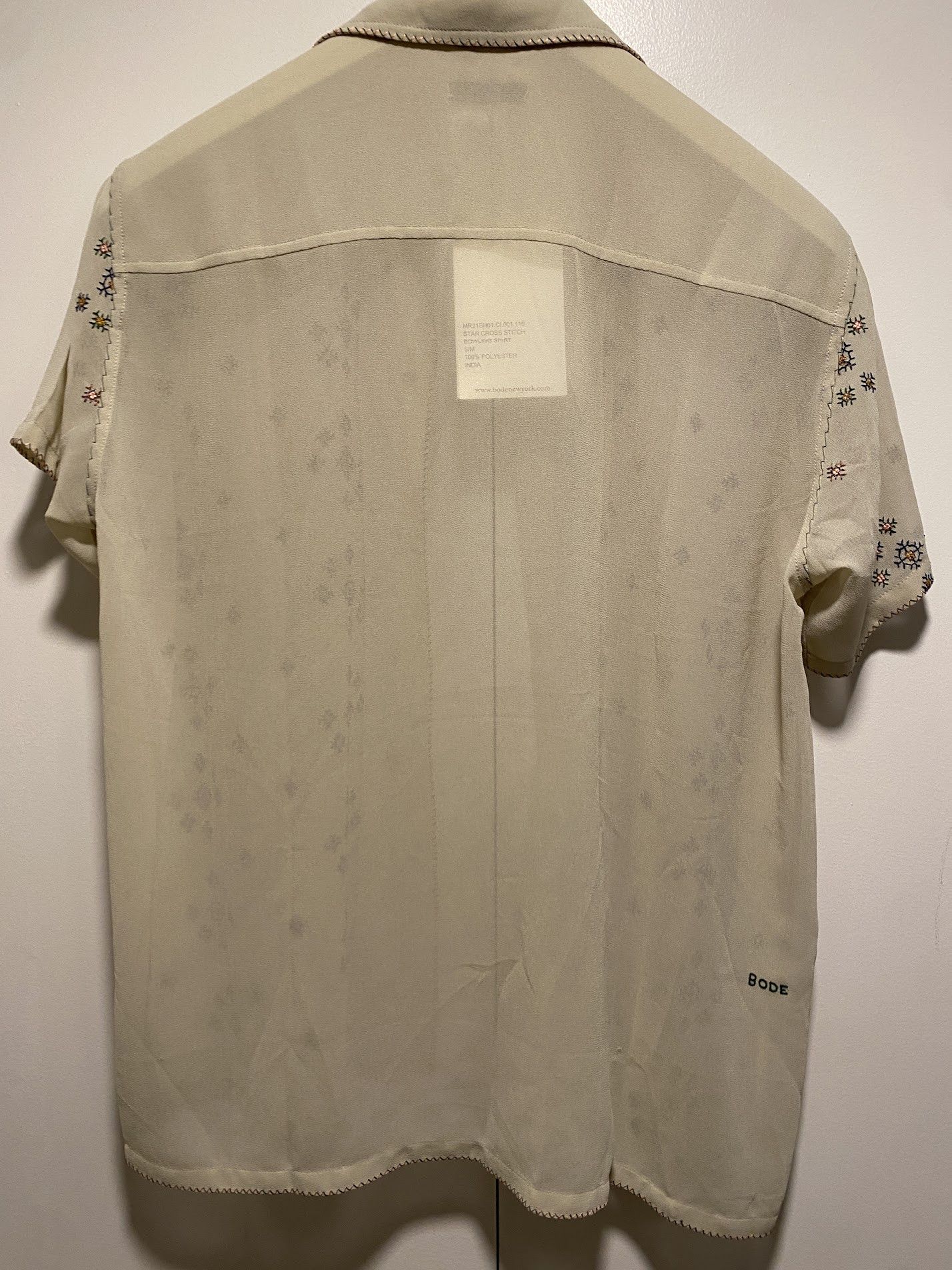 Bode Bode STAR CROSS STITCH SHIRT [M/L] Size US L / EU 52-54 / 3 - 6 Thumbnail