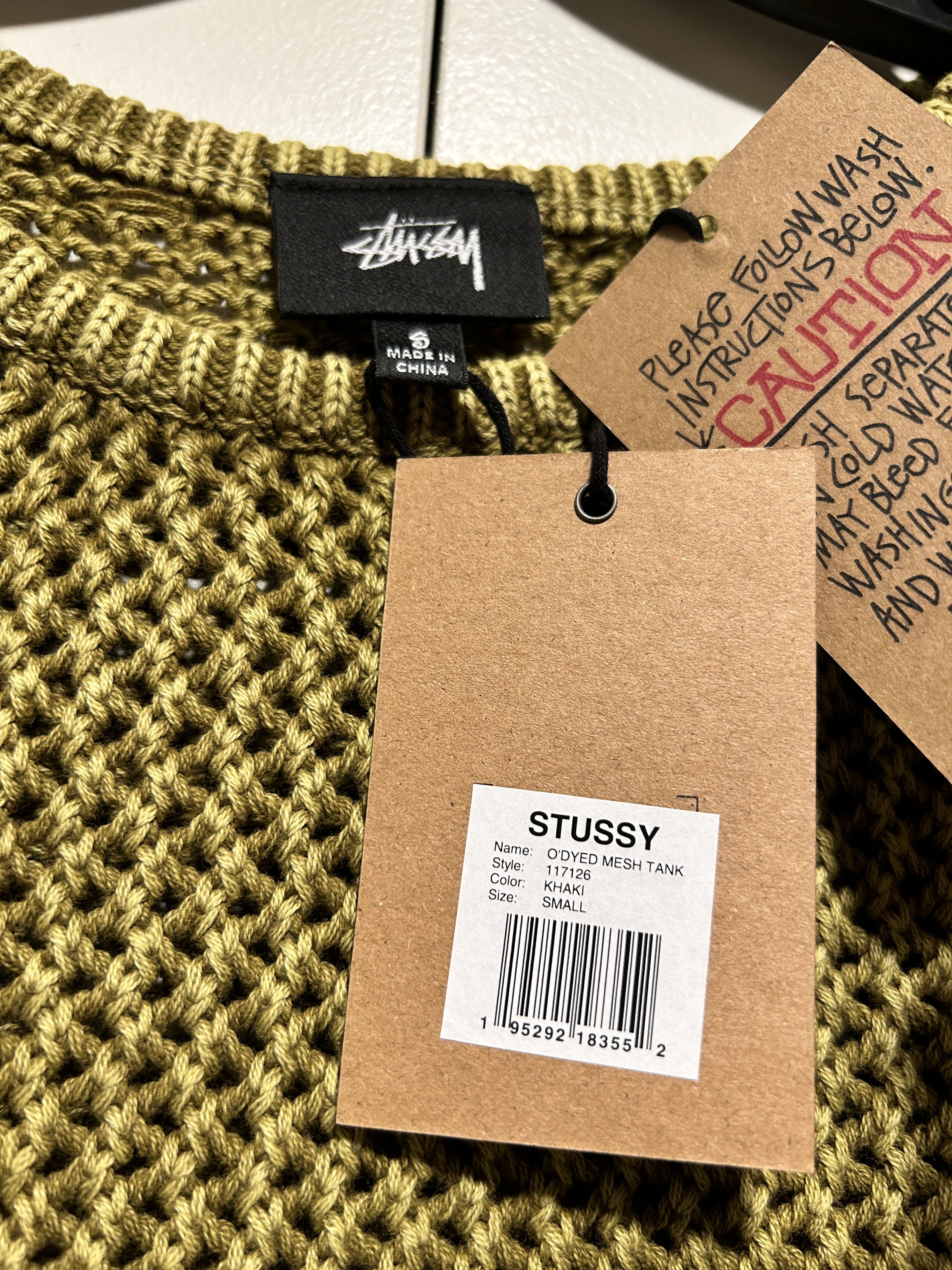 Stussy stussy O'Dyed Mesh Tank Khaki 117126 Size US S / EU 44-46 / 1 - 6 Thumbnail