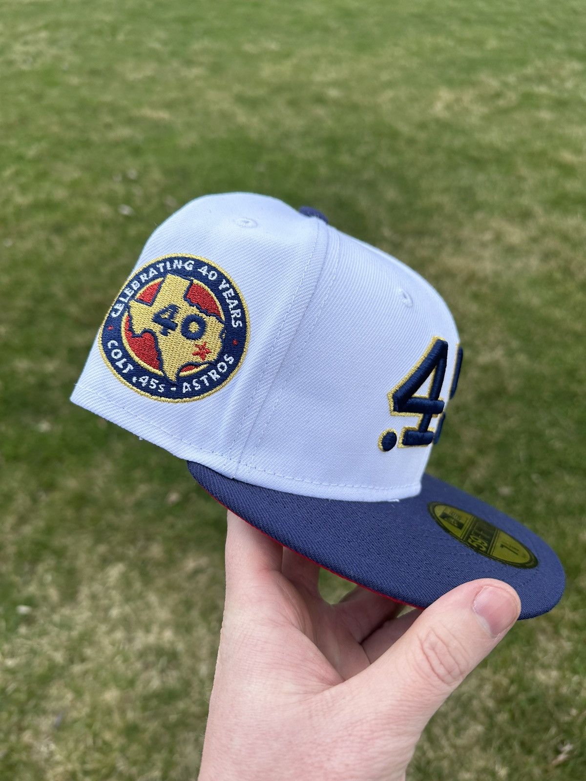 Hat Club × MyFitteds × New Era Houston Astros Colt 45s 7 1/8 Beer Pack Chrome Dome Lids HD Size ONE SIZE - 2 Thumbnail