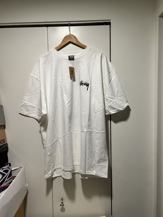 Stussy Stussy PLUSH TEE 8 Ball - White size XXL | Grailed