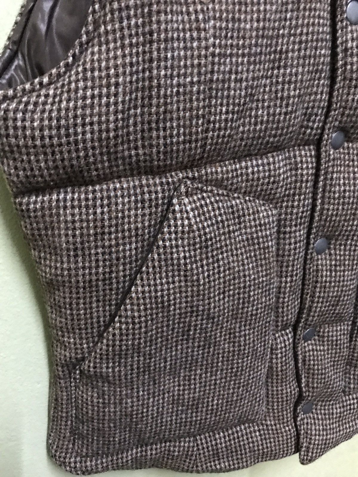 Harris Tweed Pure Wool Harris Tweed Christ Check Down Puffer Vest Size US M / EU 48-50 / 2 - 2 Thumbnail