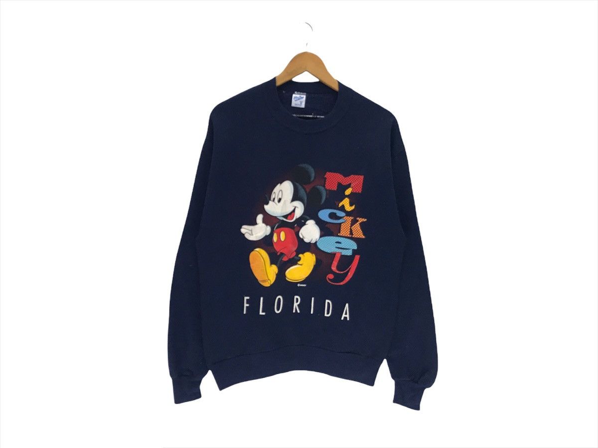 Mickey Mouse × Vintage Vintage 90s Mickey Mouse Cartoon Sweatshirt Size US M / EU 48-50 / 2 - 1 Thumbnail