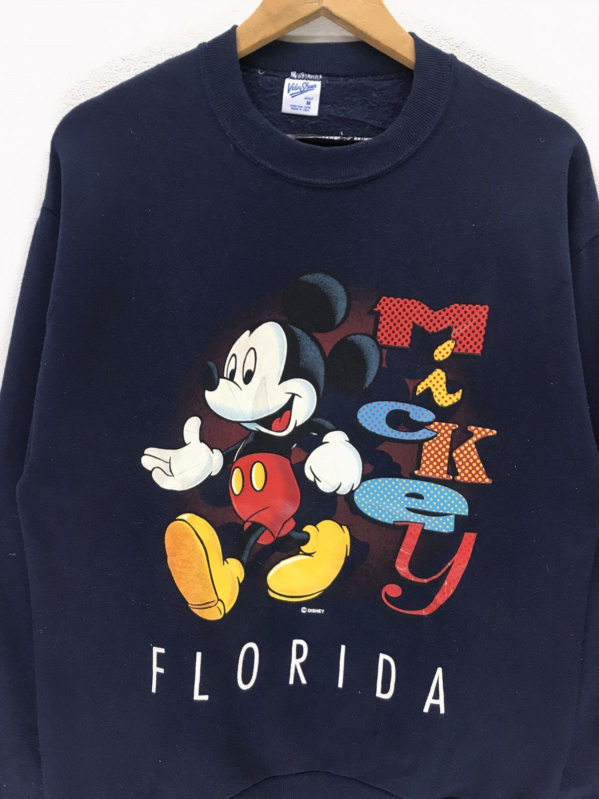 Mickey Mouse × Vintage Vintage 90s Mickey Mouse Cartoon Sweatshirt Size US M / EU 48-50 / 2 - 2 Thumbnail