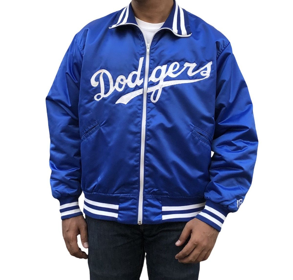 MLB Vintage 90’s FELCO MLB Los Angeles Dodgers Baseball Jacket Size US L / EU 52-54 / 3 - 3 Thumbnail