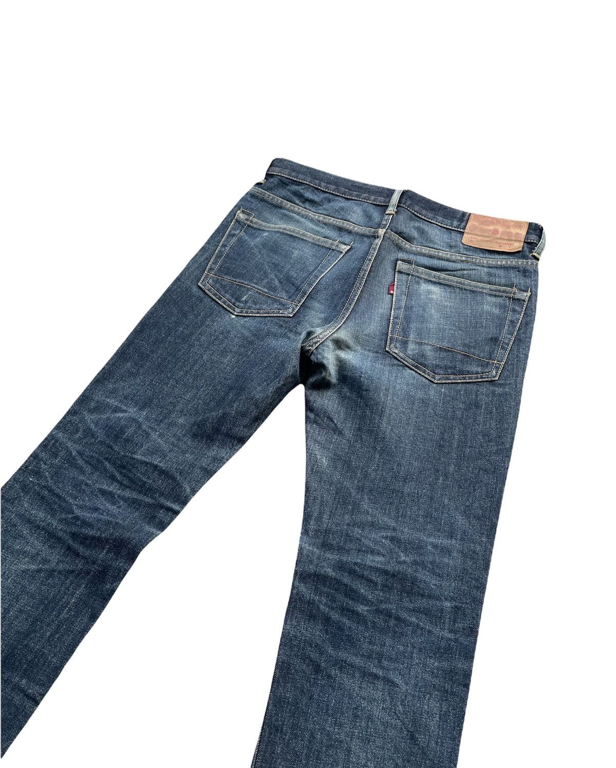 Japanese Brand Mark a Vintage Aging Wash Denim Size US 32 / EU 48 - 9 Thumbnail