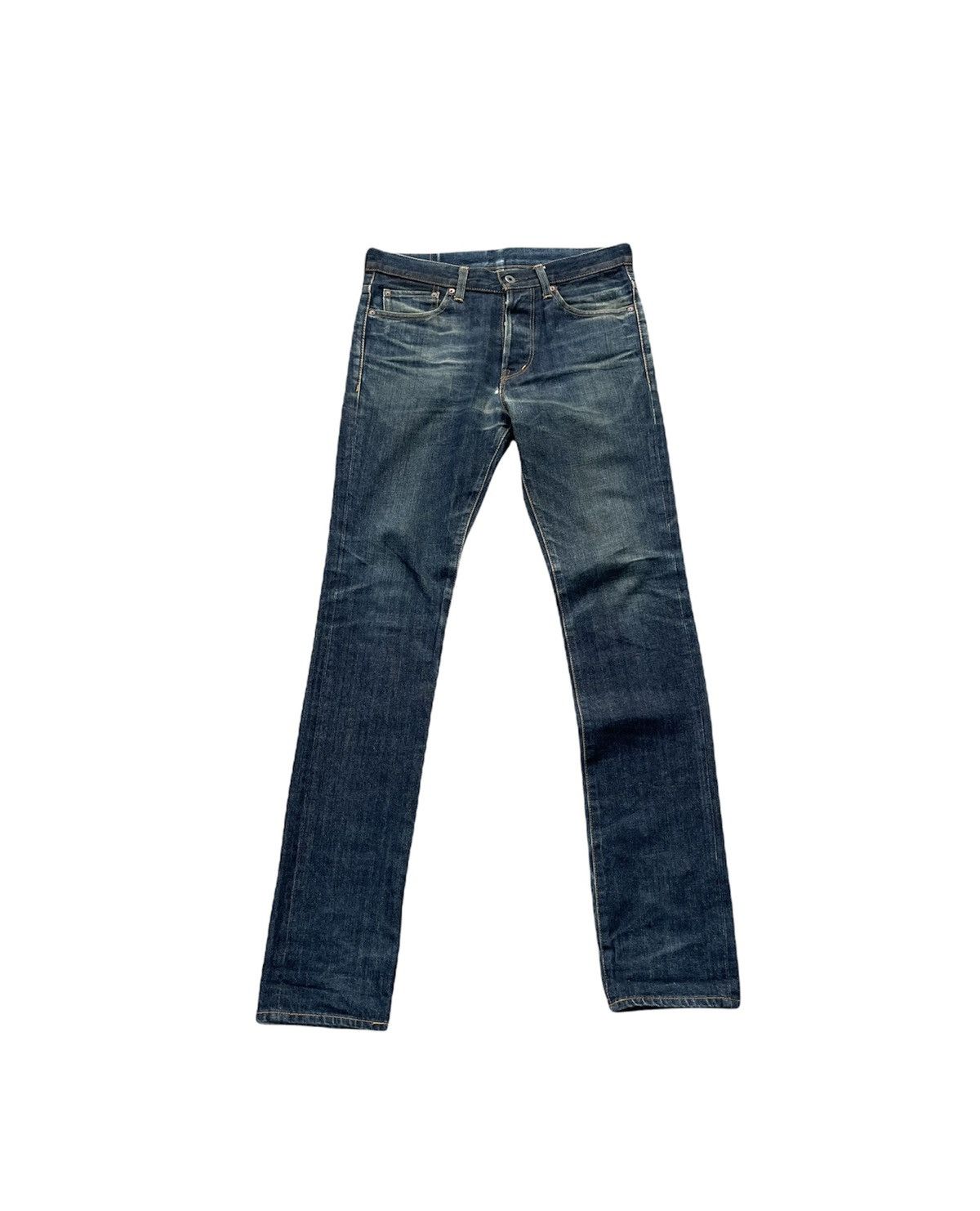 Japanese Brand Mark a Vintage Aging Wash Denim Size US 32 / EU 48 - 1 Thumbnail