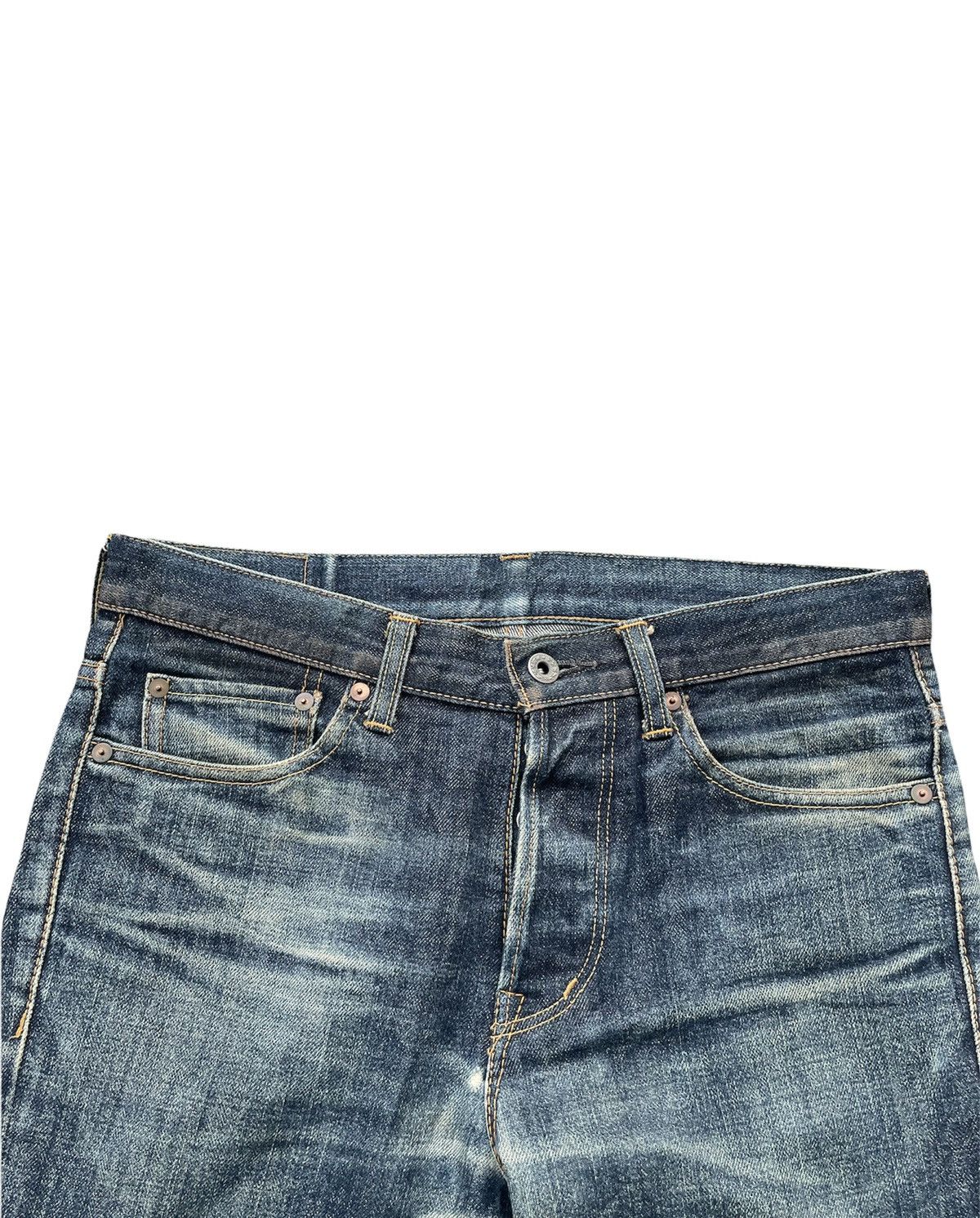 Japanese Brand Mark a Vintage Aging Wash Denim Size US 32 / EU 48 - 6 Thumbnail