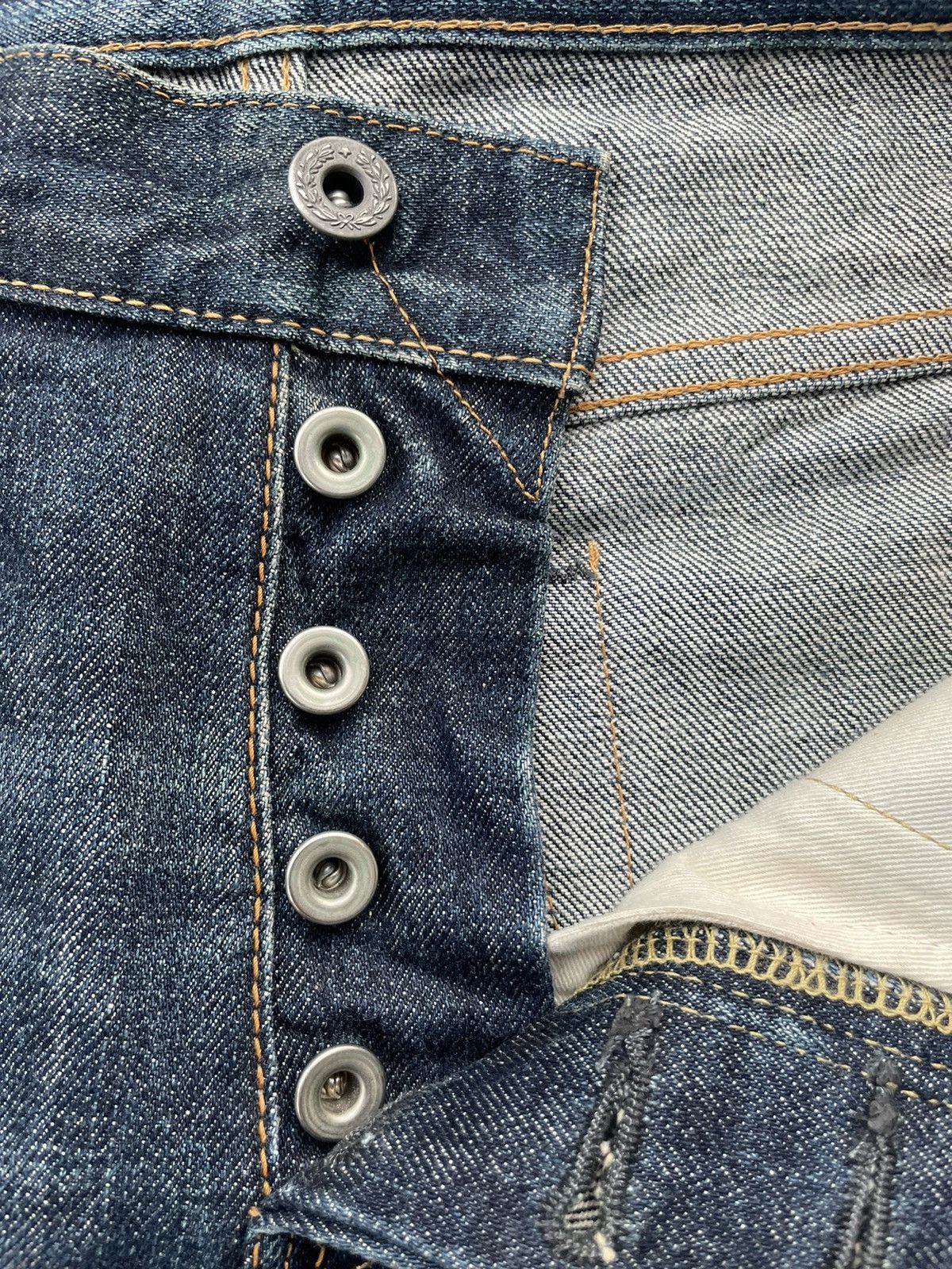 Japanese Brand Mark a Vintage Aging Wash Denim Size US 32 / EU 48 - 22 Thumbnail
