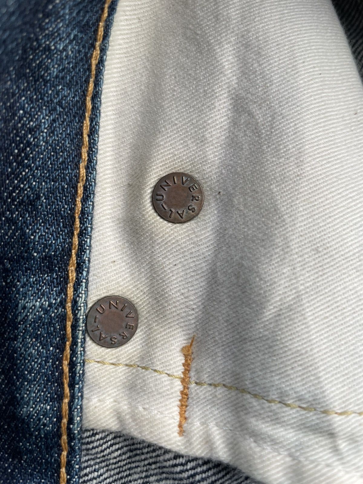 Japanese Brand Mark a Vintage Aging Wash Denim Size US 32 / EU 48 - 18 Thumbnail