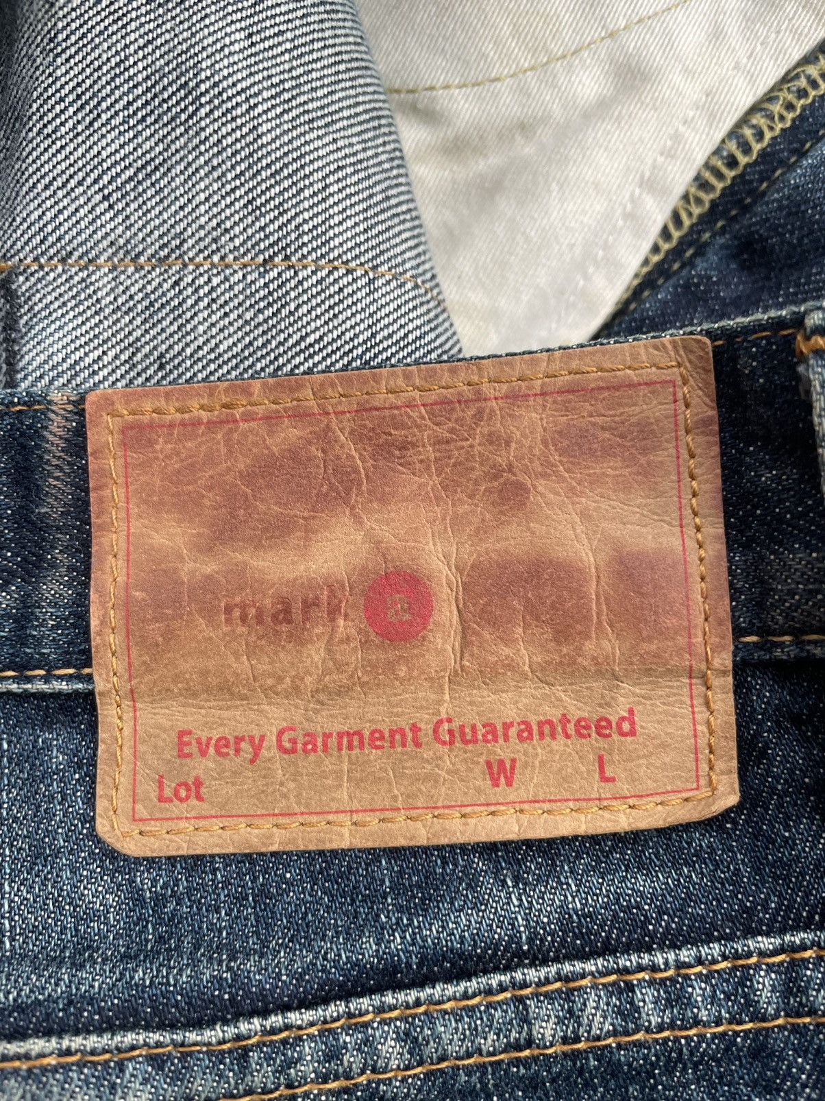 Japanese Brand Mark a Vintage Aging Wash Denim Size US 32 / EU 48 - 14 Thumbnail