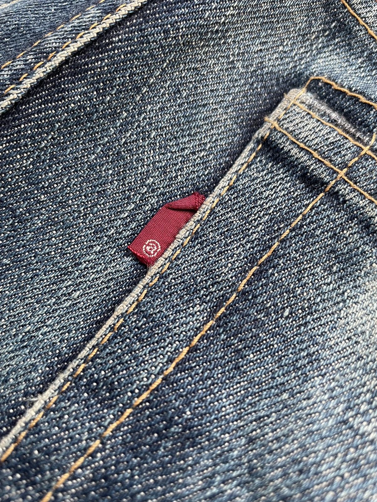 Japanese Brand Mark a Vintage Aging Wash Denim Size US 32 / EU 48 - 15 Thumbnail