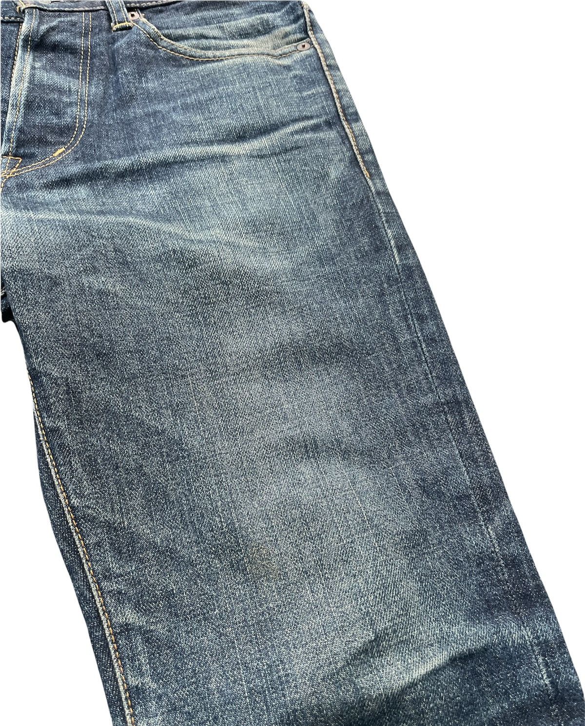 Japanese Brand Mark a Vintage Aging Wash Denim Size US 32 / EU 48 - 5 Thumbnail