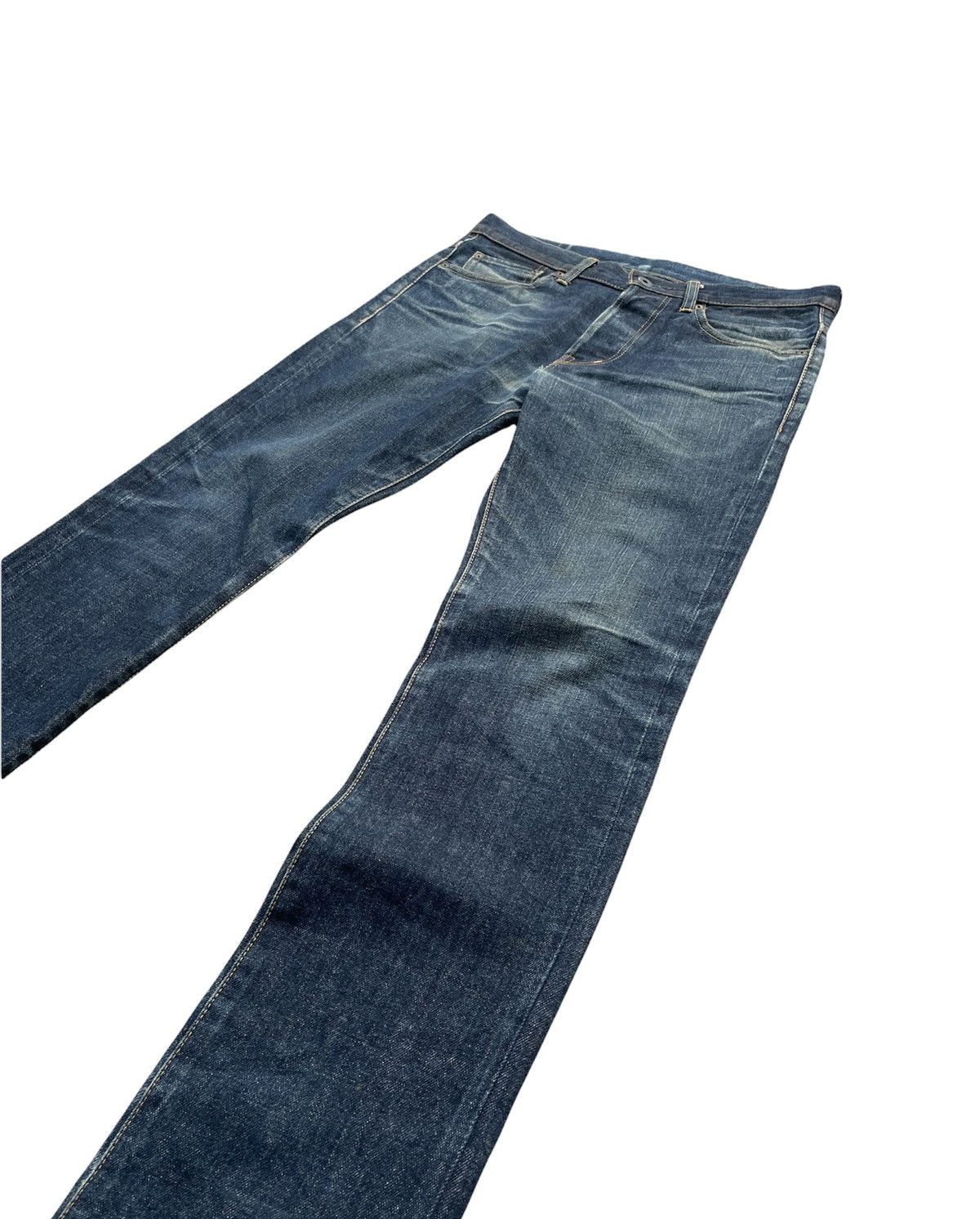 Japanese Brand Mark a Vintage Aging Wash Denim Size US 32 / EU 48 - 3 Thumbnail