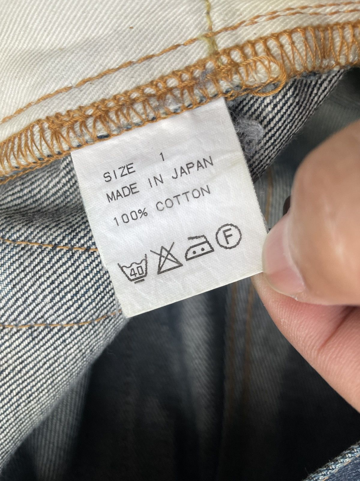 Japanese Brand Mark a Vintage Aging Wash Denim Size US 32 / EU 48 - 17 Thumbnail