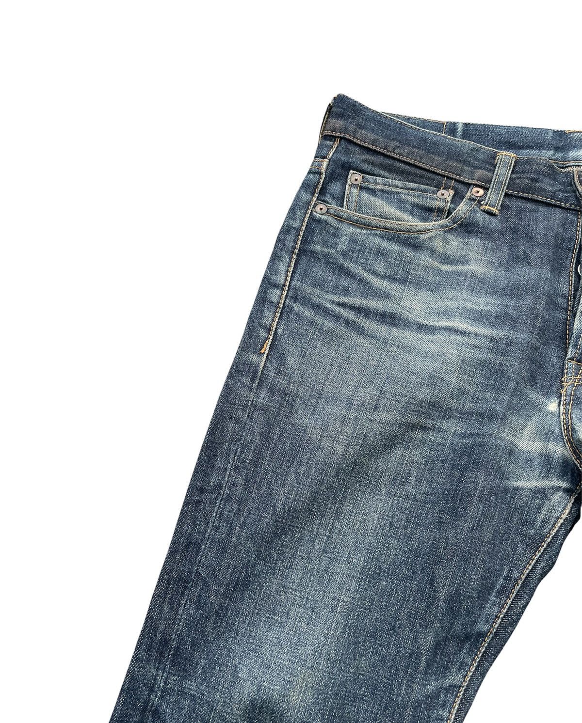 Japanese Brand Mark a Vintage Aging Wash Denim Size US 32 / EU 48 - 7 Thumbnail