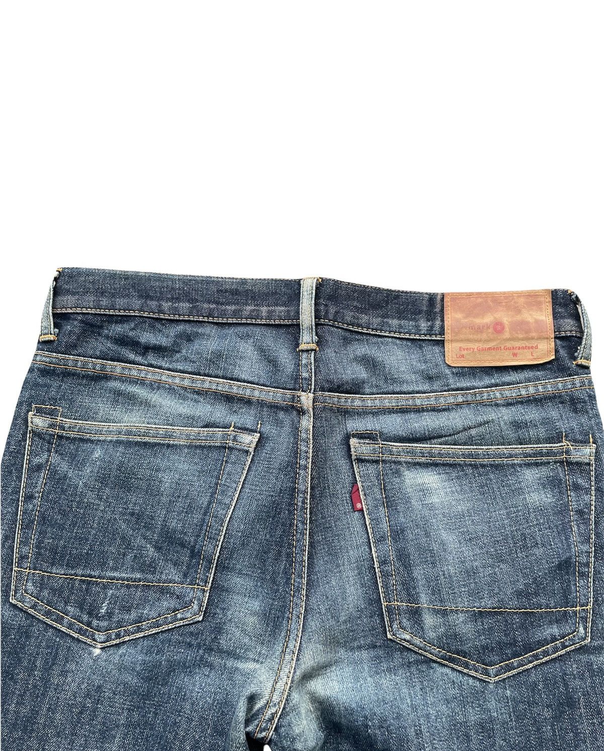 Japanese Brand Mark a Vintage Aging Wash Denim Size US 32 / EU 48 - 12 Thumbnail