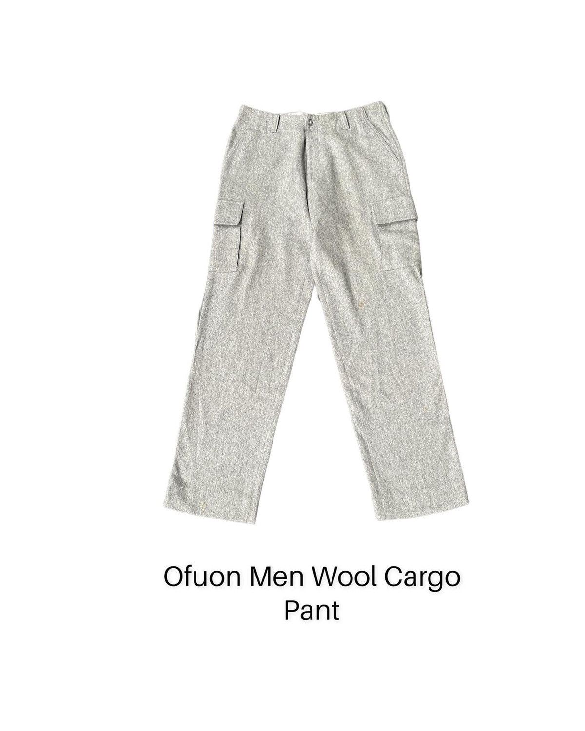 Japanese Brand Ofuon men Wool Cargo Pant Size US 32 / EU 48 - 1 Thumbnail