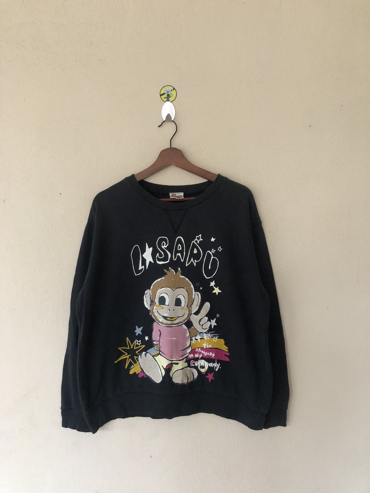 Japanese Brand La Horner Monkey Bussiness Sweatshirt Size US L / EU 52-54 / 3 - 1 Thumbnail