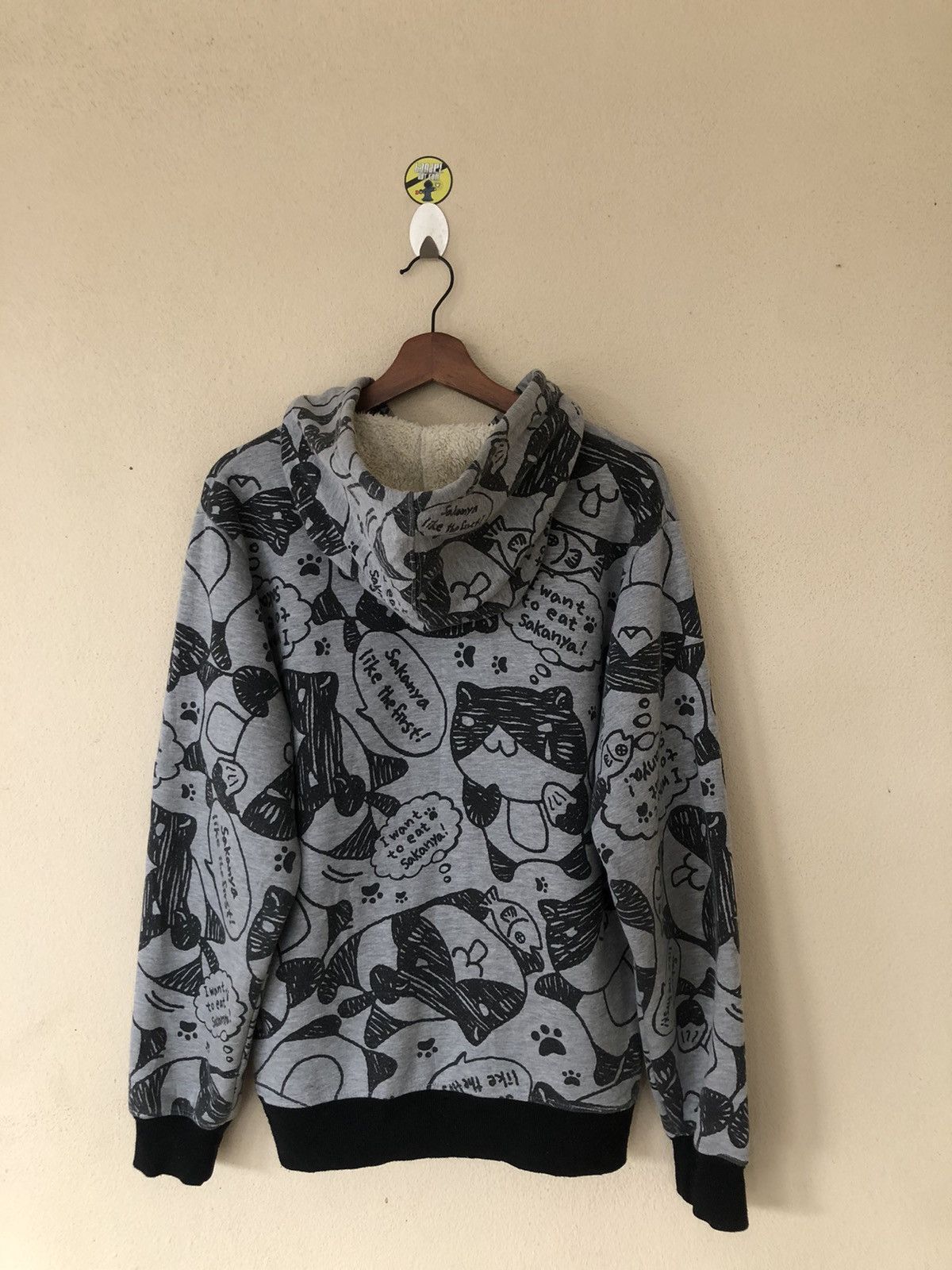 Anime × Japanese Brand × Vintage Necobuchi-san Overprinted Hoodie Size US L / EU 52-54 / 3 - 4 Thumbnail