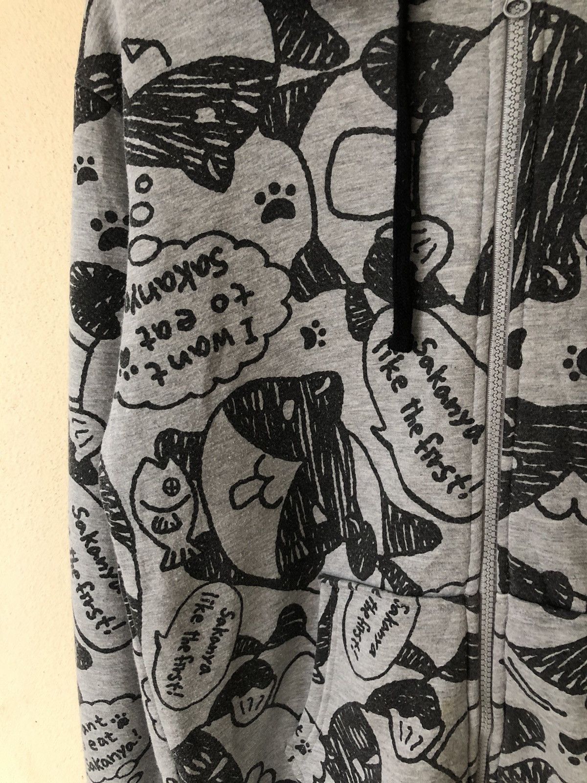 Anime × Japanese Brand × Vintage Necobuchi-san Overprinted Hoodie Size US L / EU 52-54 / 3 - 7 Thumbnail
