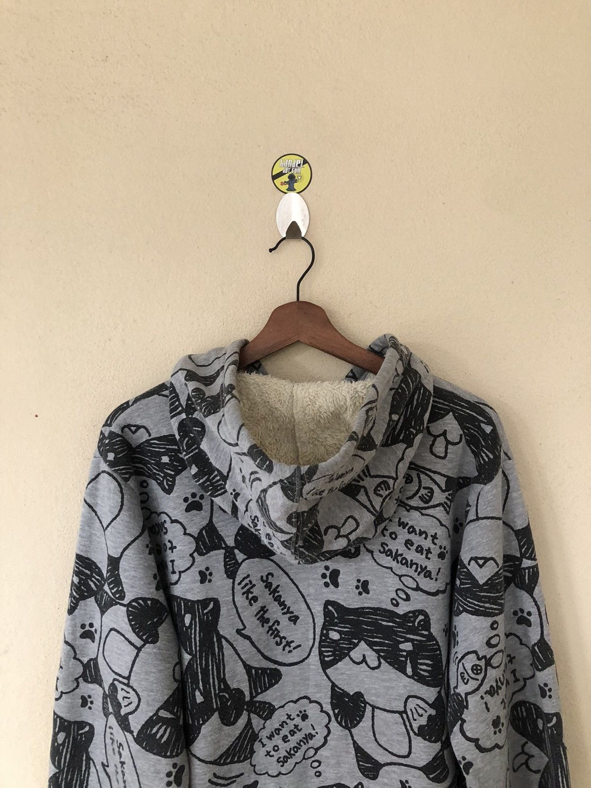 Anime × Japanese Brand × Vintage Necobuchi-san Overprinted Hoodie Size US L / EU 52-54 / 3 - 6 Thumbnail