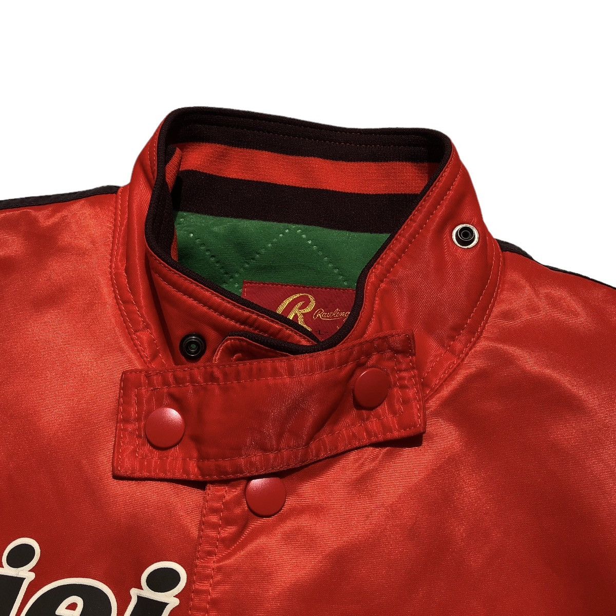 Asics Vintage Rawlings By Asics FUKUOKA DAIEI HAWKS Varsity Jacket Size US L / EU 52-54 / 3 - 14 Thumbnail