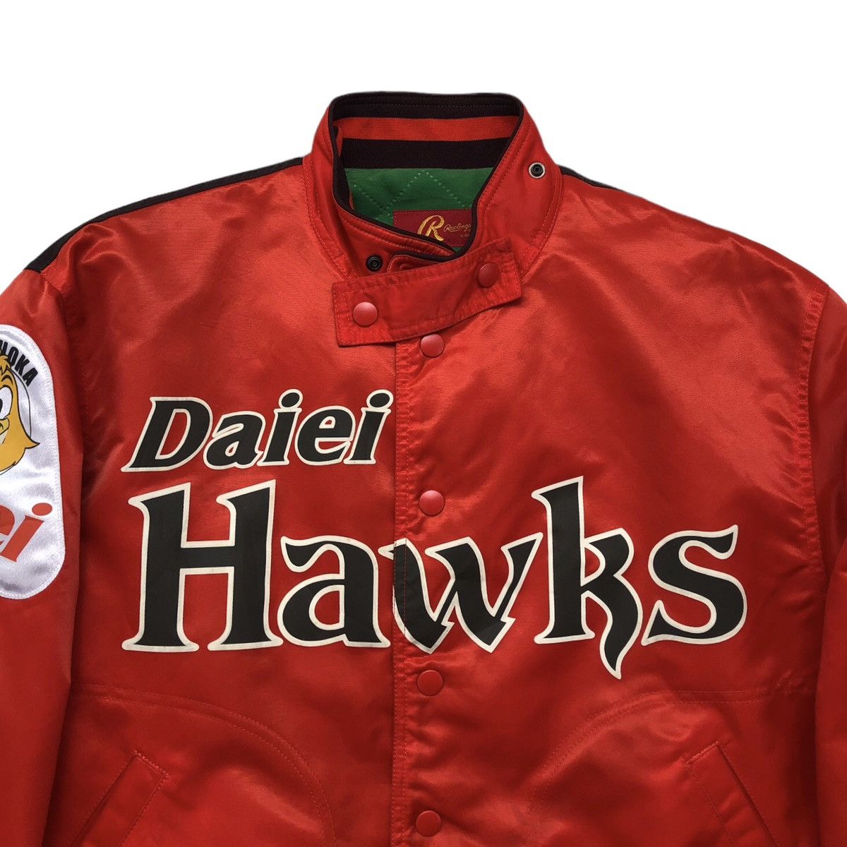 Asics Vintage Rawlings By Asics FUKUOKA DAIEI HAWKS Varsity Jacket Size US L / EU 52-54 / 3 - 8 Thumbnail
