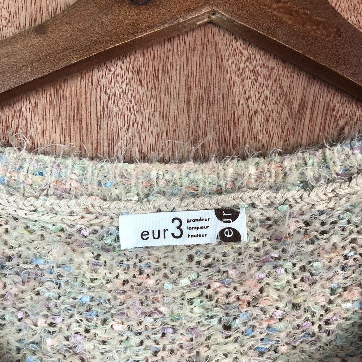 Vintage EUV 3 Shag Shaggy Fur Mohair Knitwear #6678 Size M / US 6-8 / IT 42-44 - 6 Thumbnail