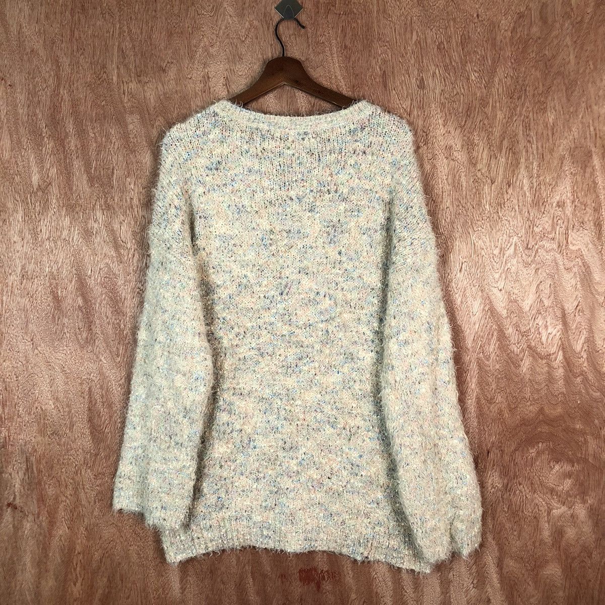 Vintage EUV 3 Shag Shaggy Fur Mohair Knitwear #6678 Size M / US 6-8 / IT 42-44 - 9 Thumbnail