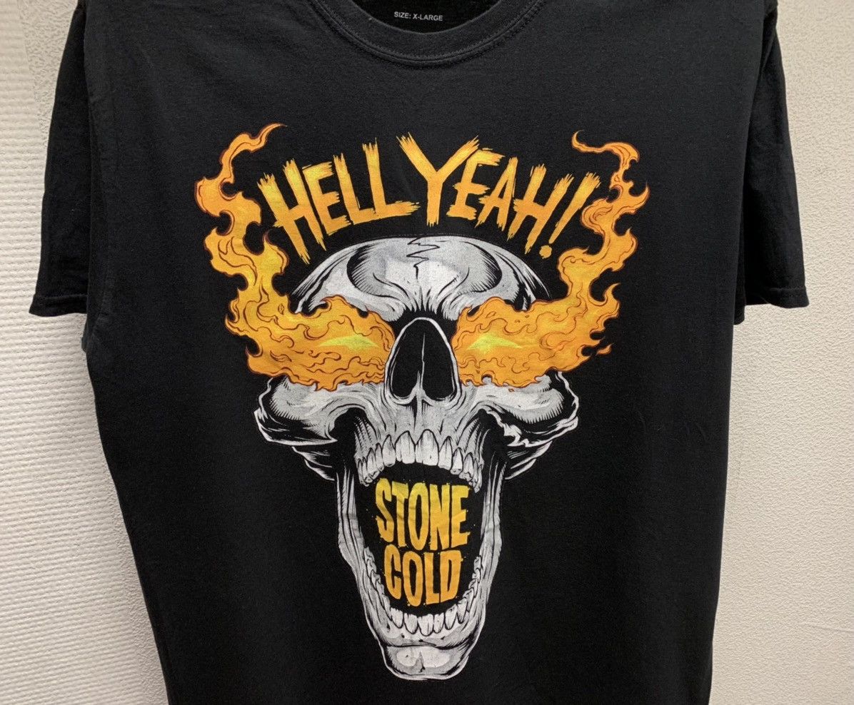 Vintage Stone Cold 3:16 Hell Yeah vintage big logo t-shirt wwe xl Size US XL / EU 56 / 4 - 2 Thumbnail