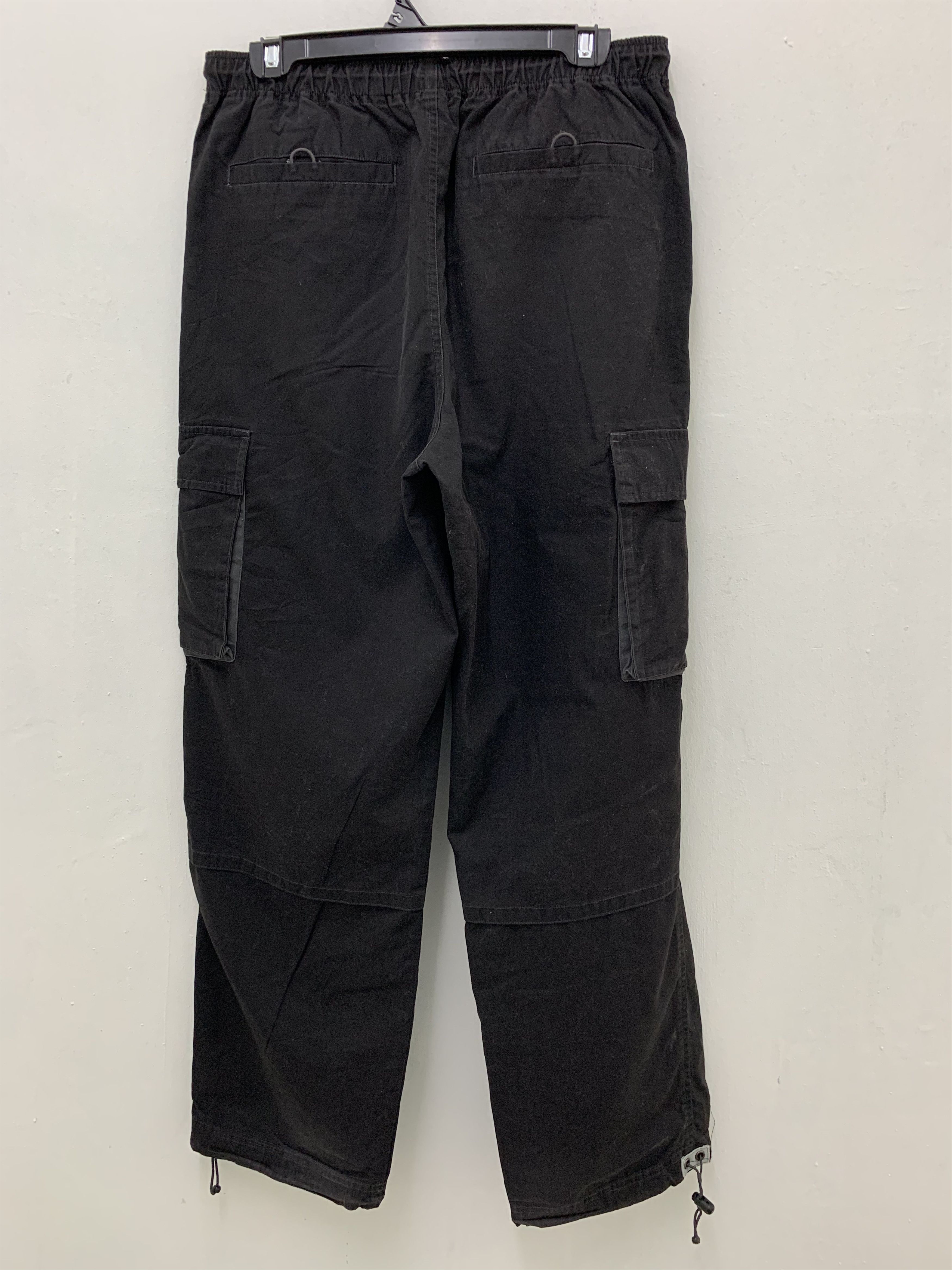 Japanese Brand Cargo Pants Nine Block Multipocket Black Streetwear Rare Size US 29 - 8 Thumbnail