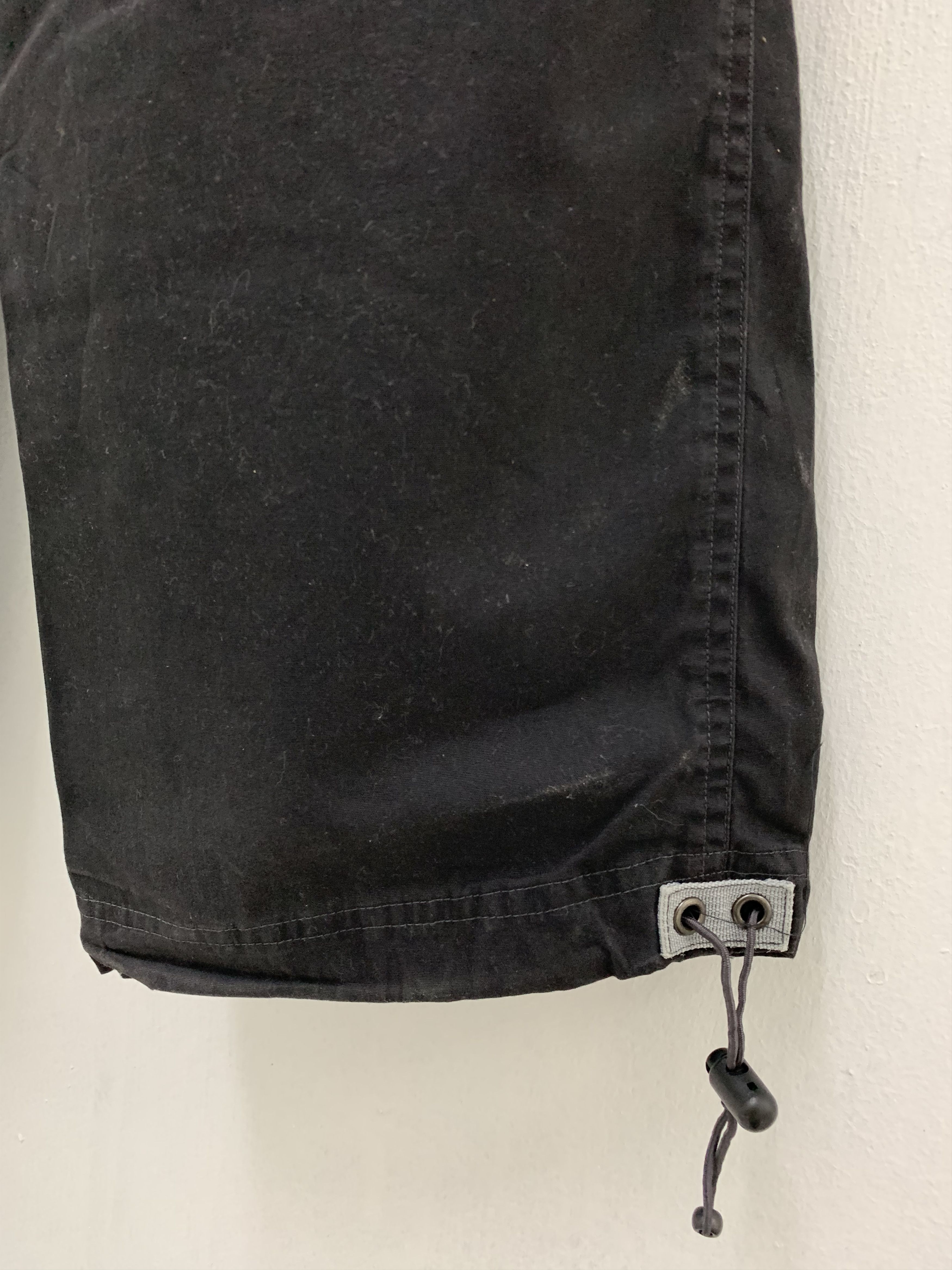 Japanese Brand Cargo Pants Nine Block Multipocket Black Streetwear Rare Size US 29 - 11 Thumbnail