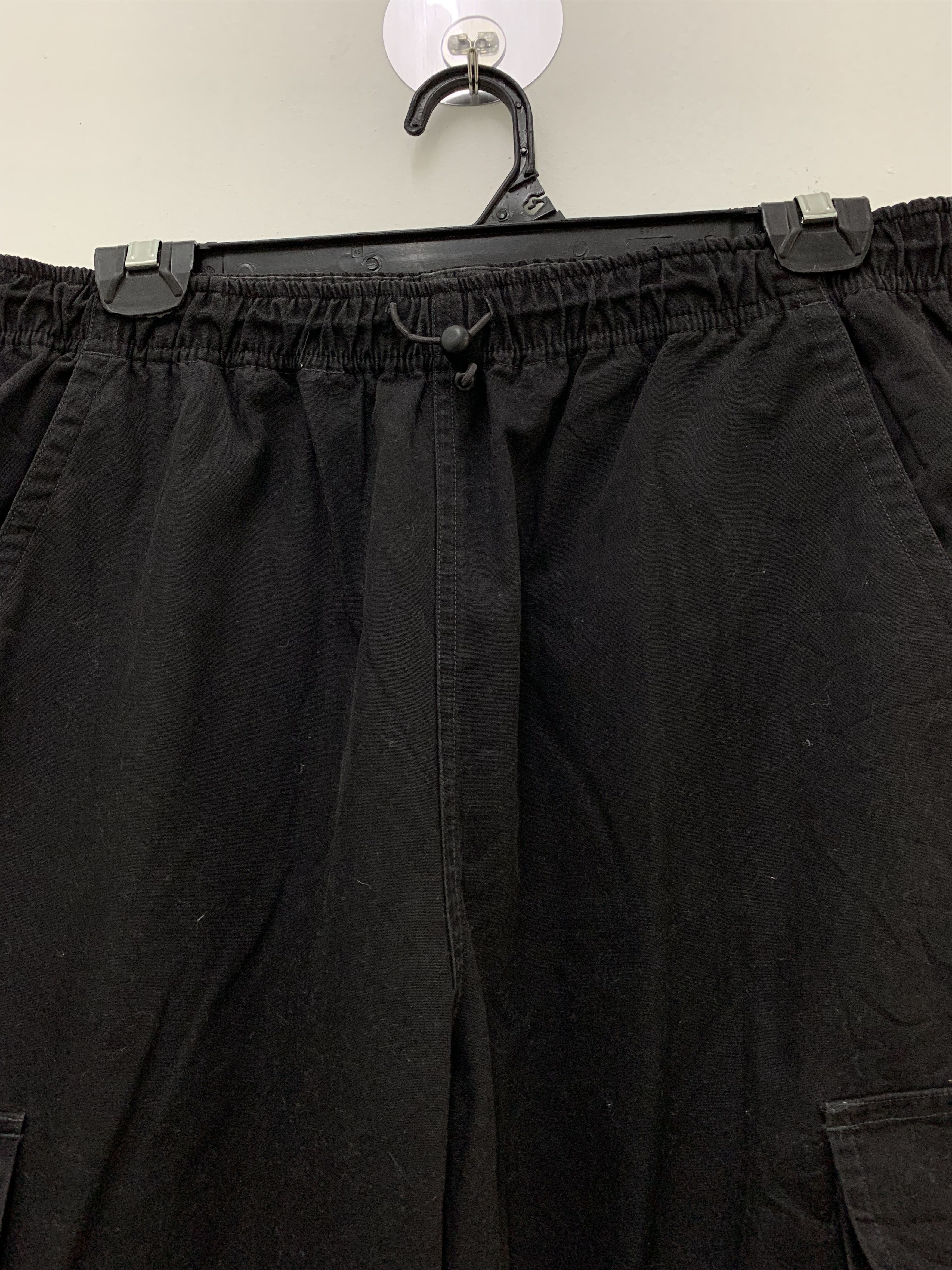 Japanese Brand Cargo Pants Nine Block Multipocket Black Streetwear Rare Size US 29 - 7 Thumbnail