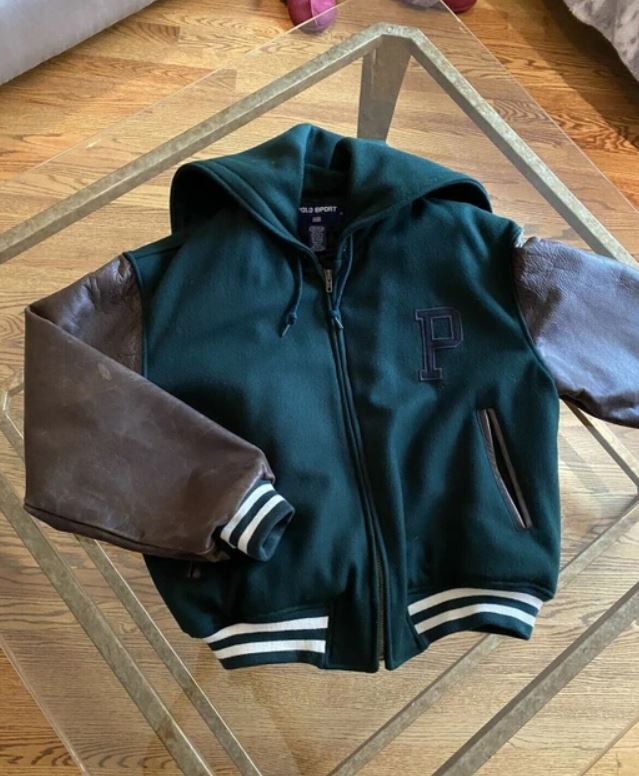 Polo Ralph Lauren Vintage Polo Ralph Lauren P Varsity Hooded Jacket XL Size US XL / EU 56 / 4 - 1 Thumbnail