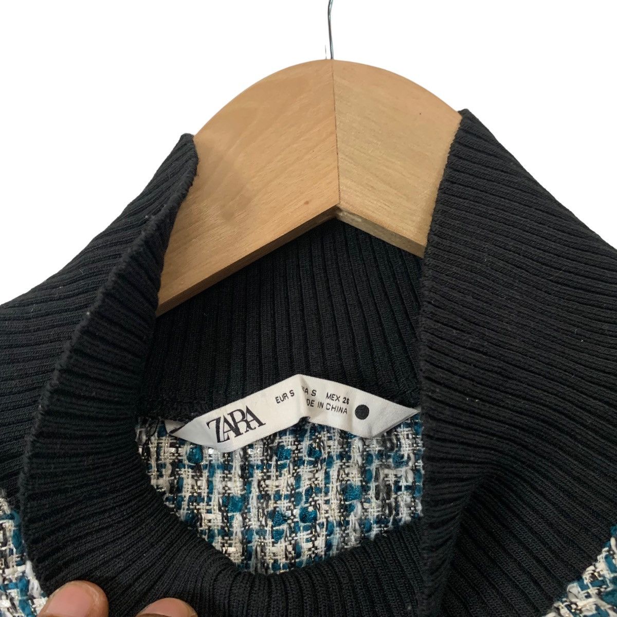 Zara Zara Tweed Blouse Size S / US 4 / IT 40 - 5 Thumbnail